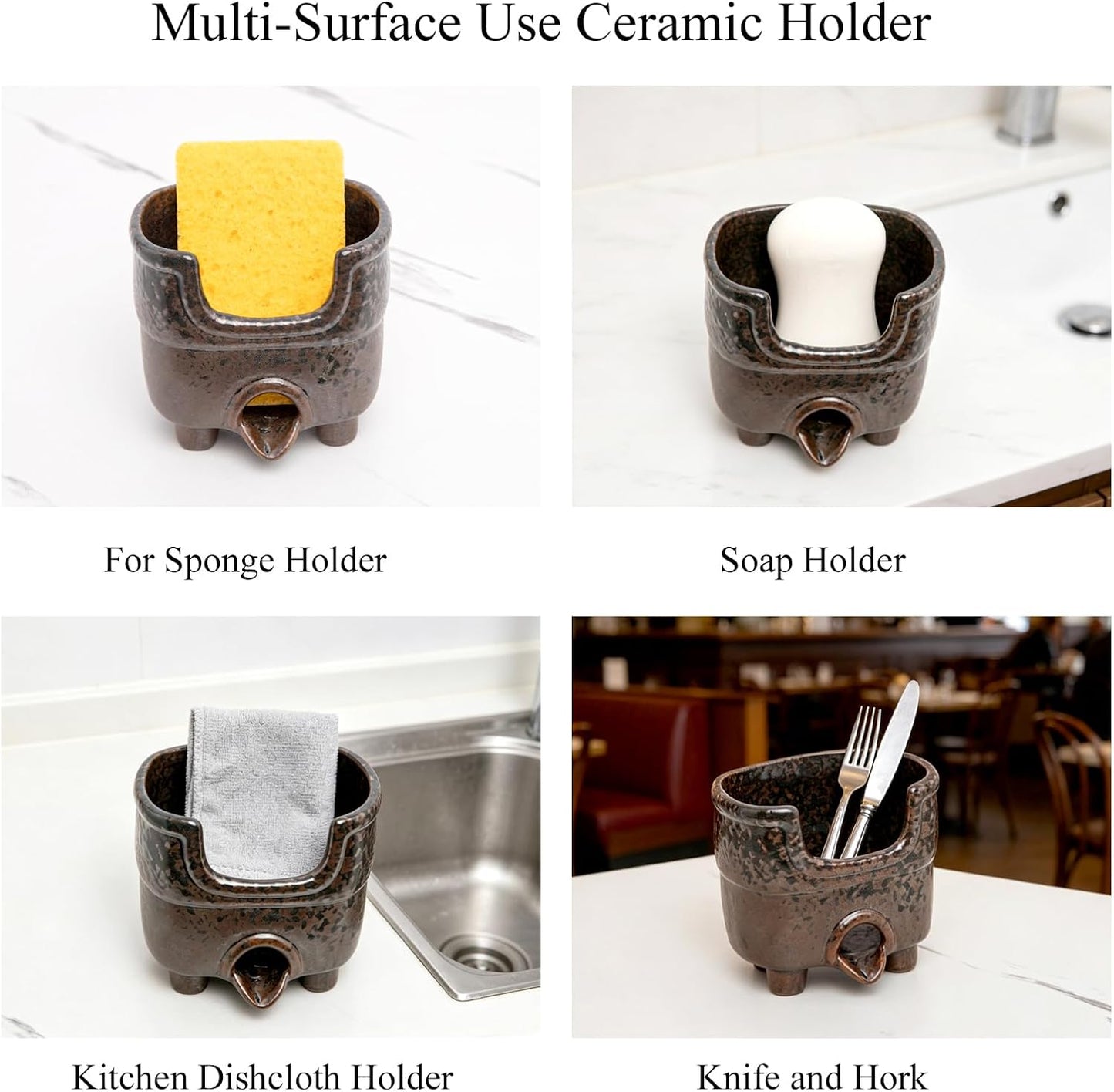 Ceramic Sponge Holder / Reactive Glaze