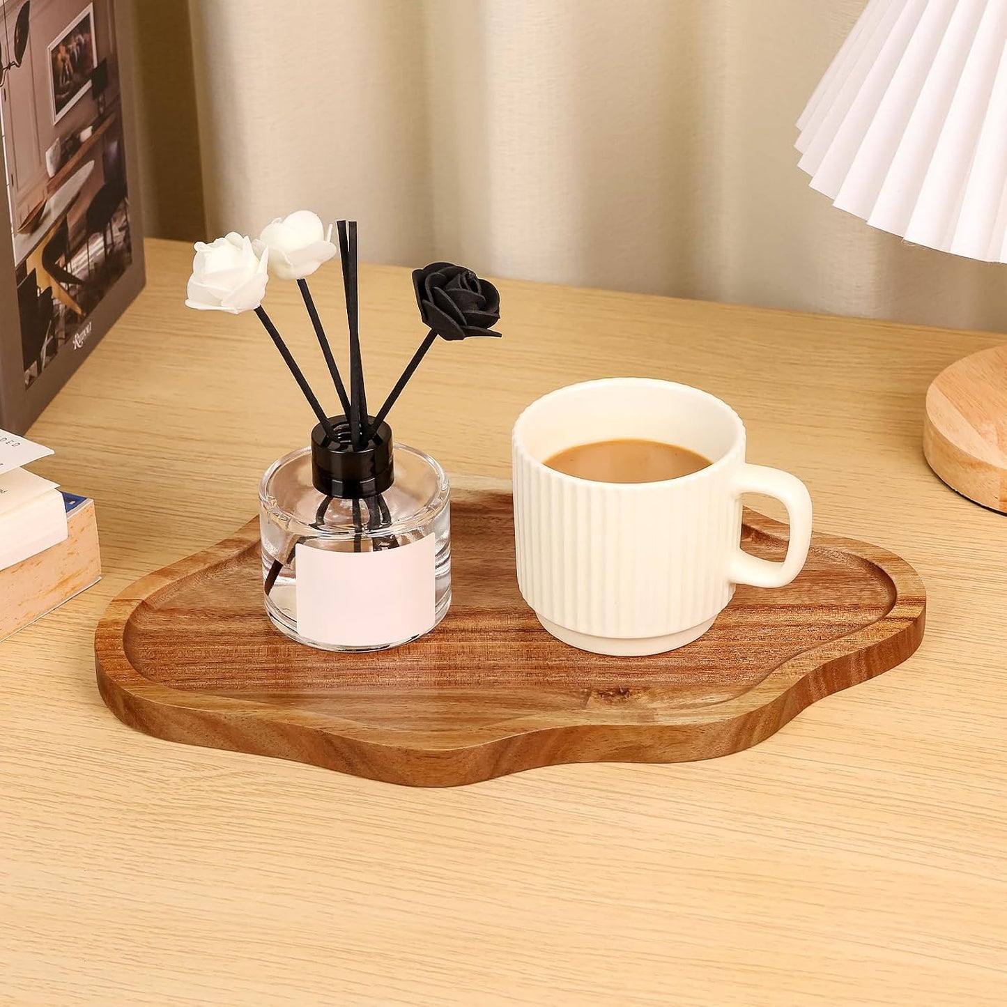 Cloud Wooden Jewelry Tray Trinket Dish / Acacia Wood