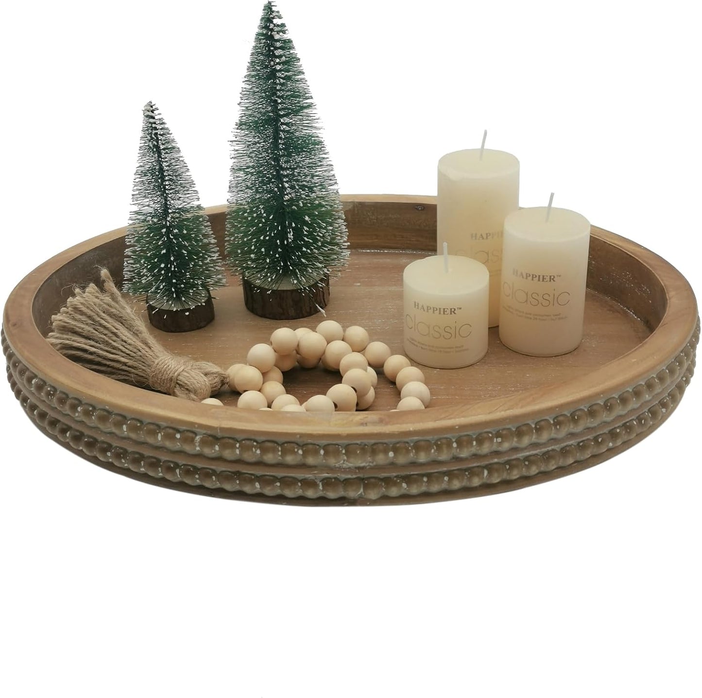 Oval Wooden Tray / Brown