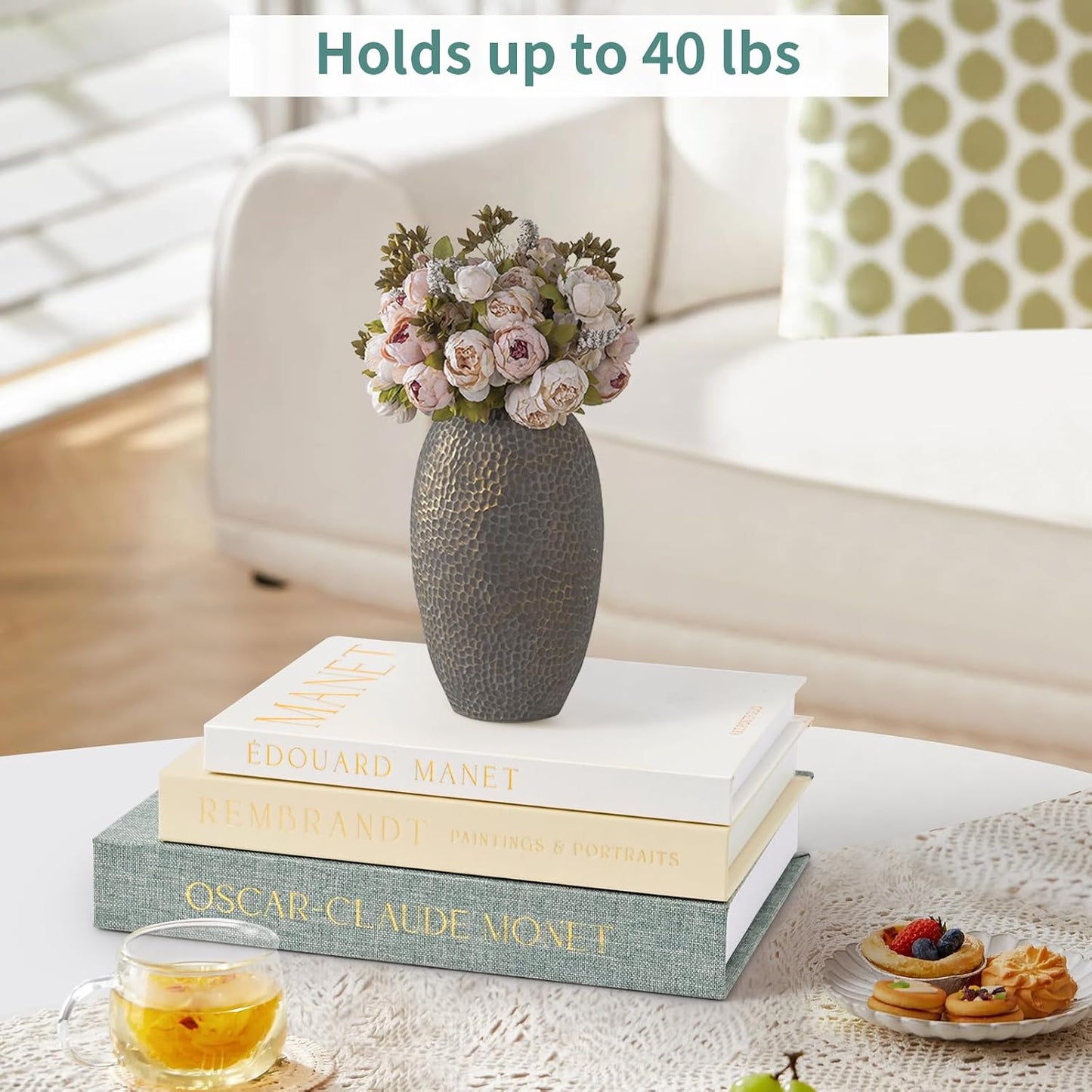 Linen-Covered Fake Books / Set of 3