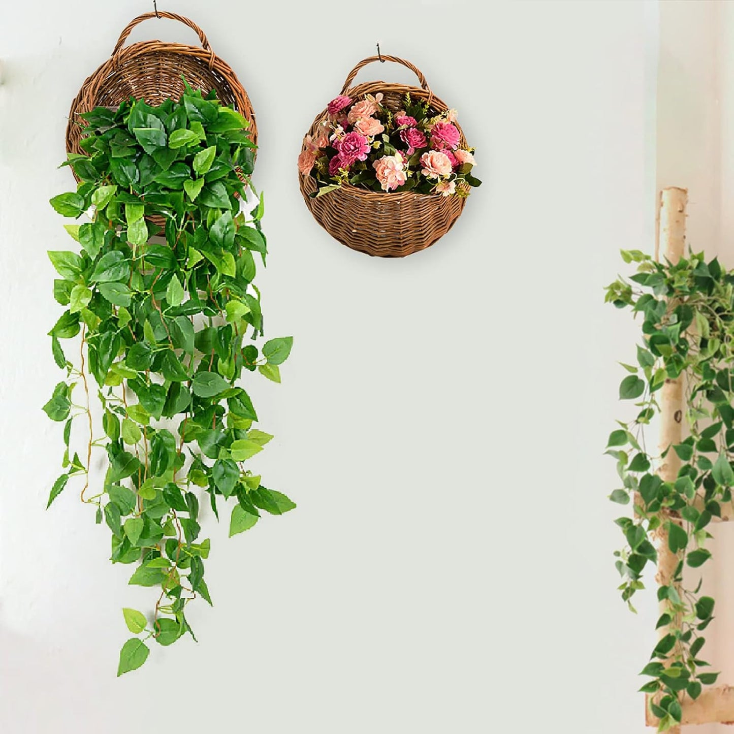 Rattan Hanging Planter / Natural