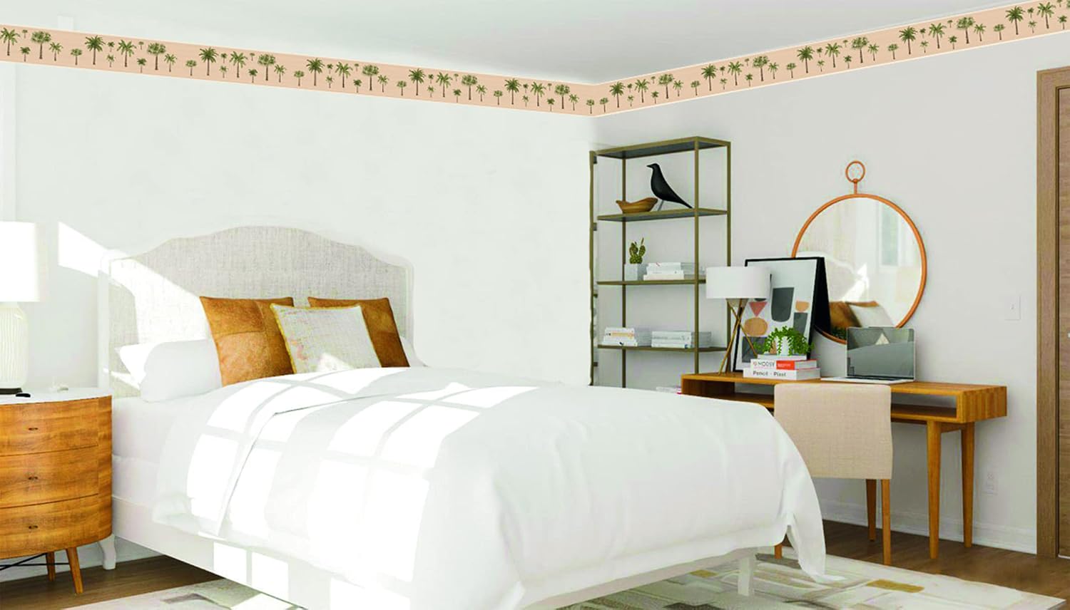 Wallpaper Border Peel and Stick DDAZBD9325 / Green / 15 ft
