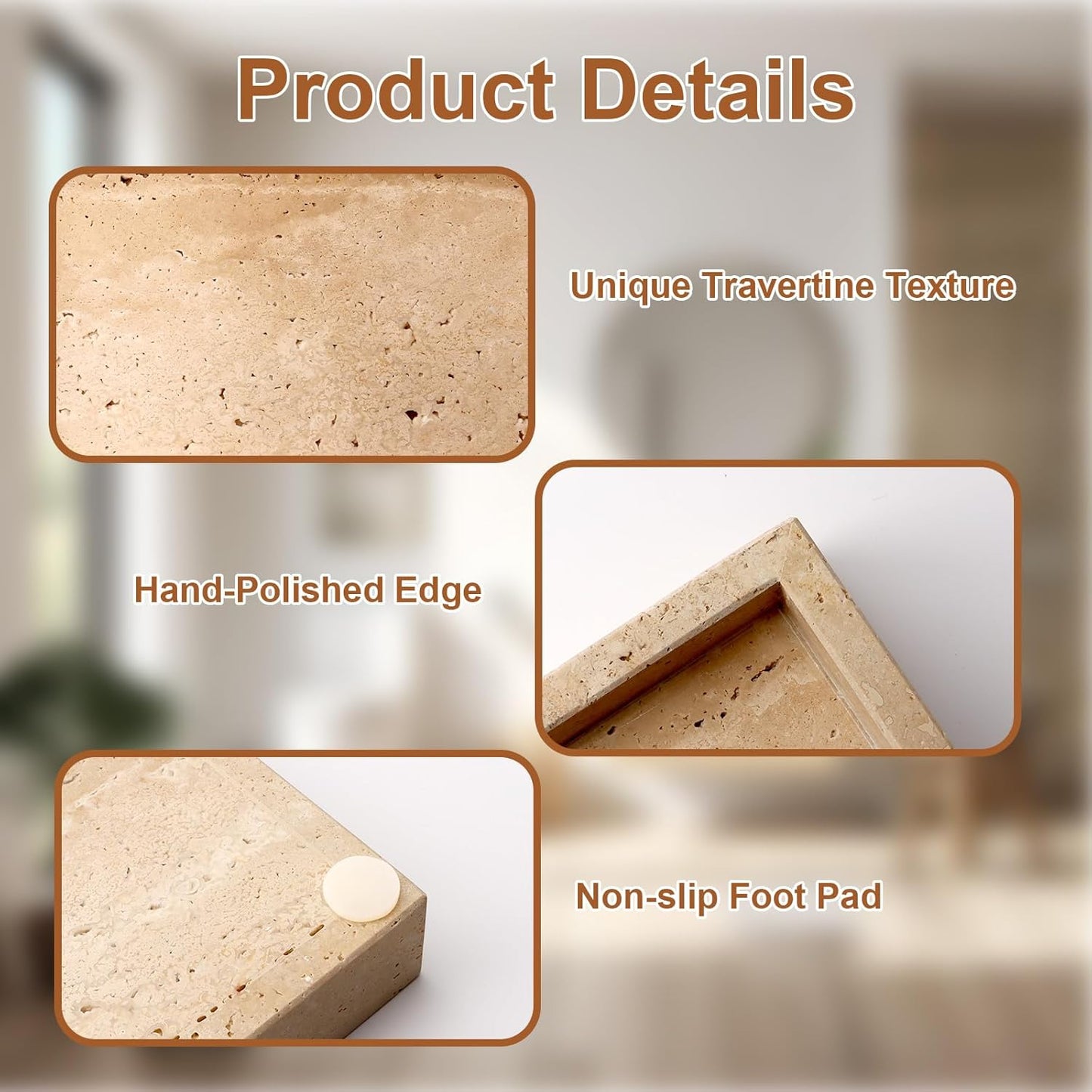 Stone Napkin Holder / 9.7 x 5.5 / Natural
