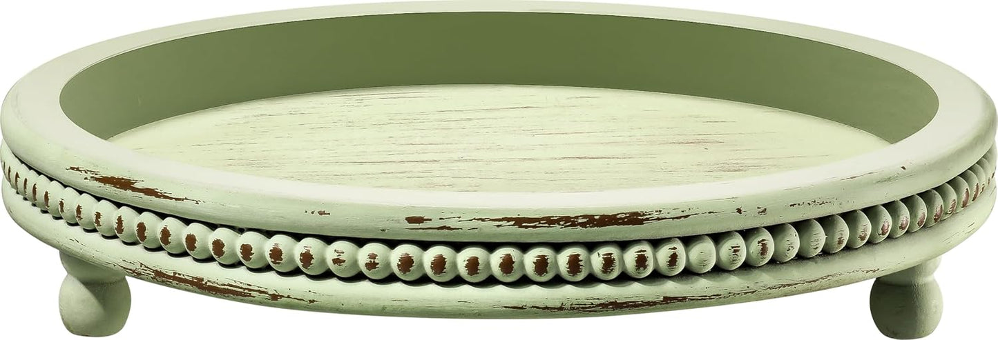 Handmade Wooden Decorative Tray / Sage
