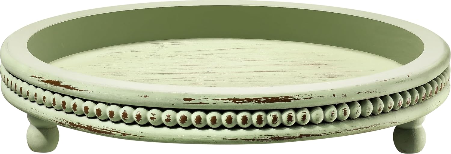 Handmade Wooden Decorative Tray / Sage