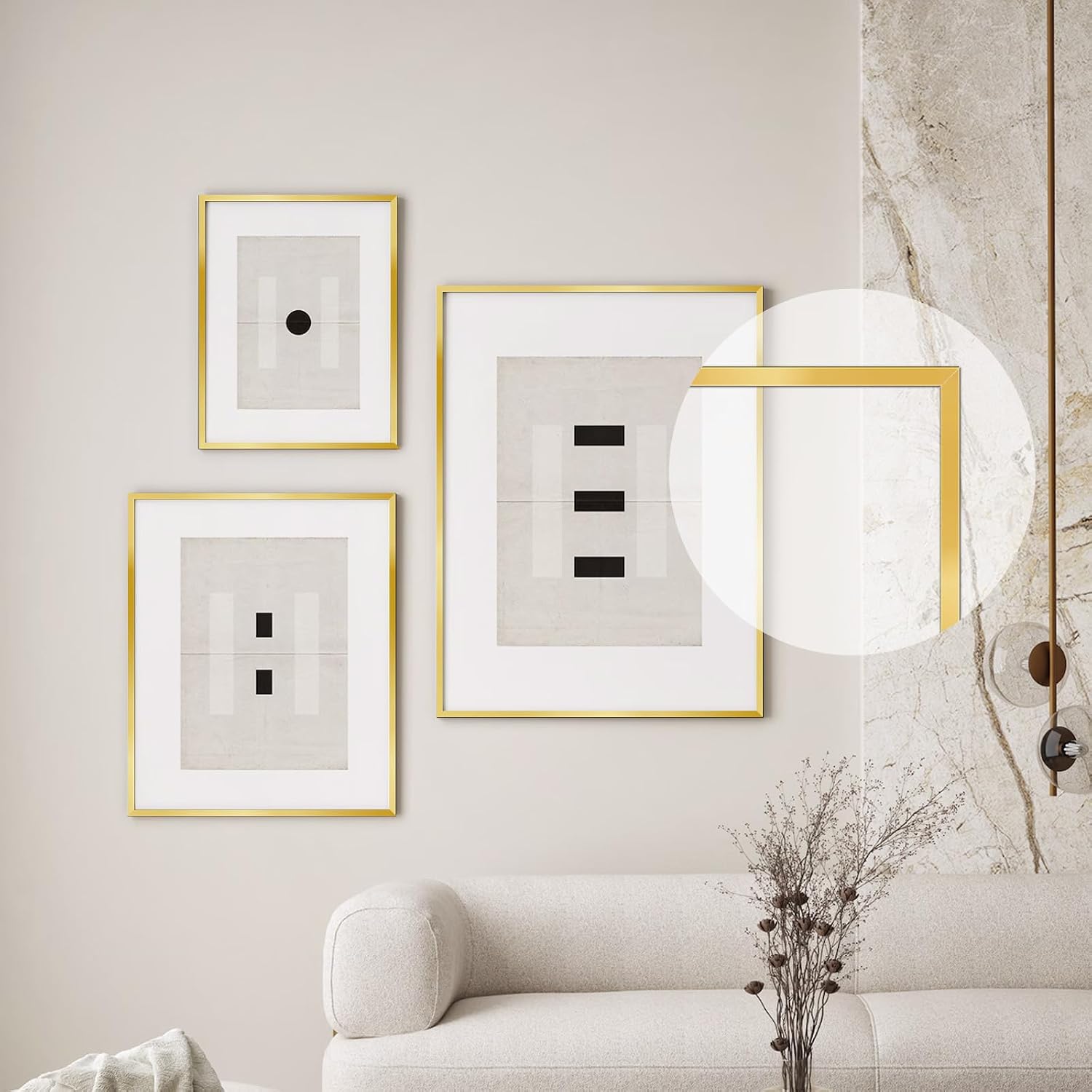 Self Adhesive Decorative Molding / 36.09ftx0.4in / Matte Gold / 0.4 x 36.09