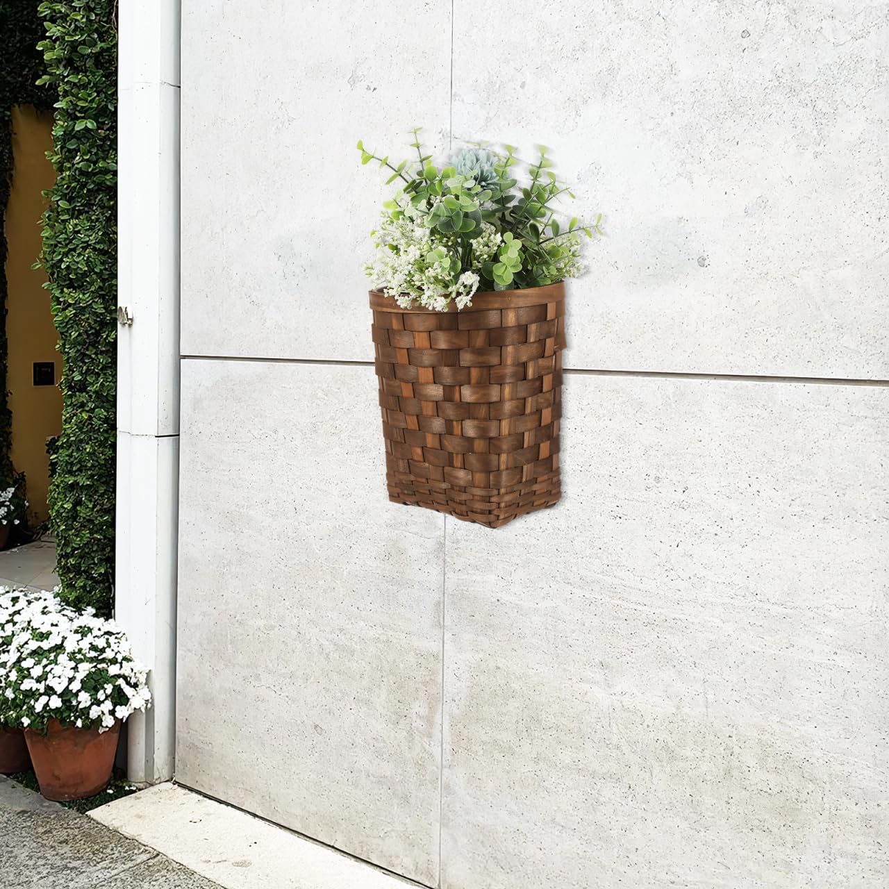 Woven Wall Storage Basket 10.23"" x 6.69"" x 5.31