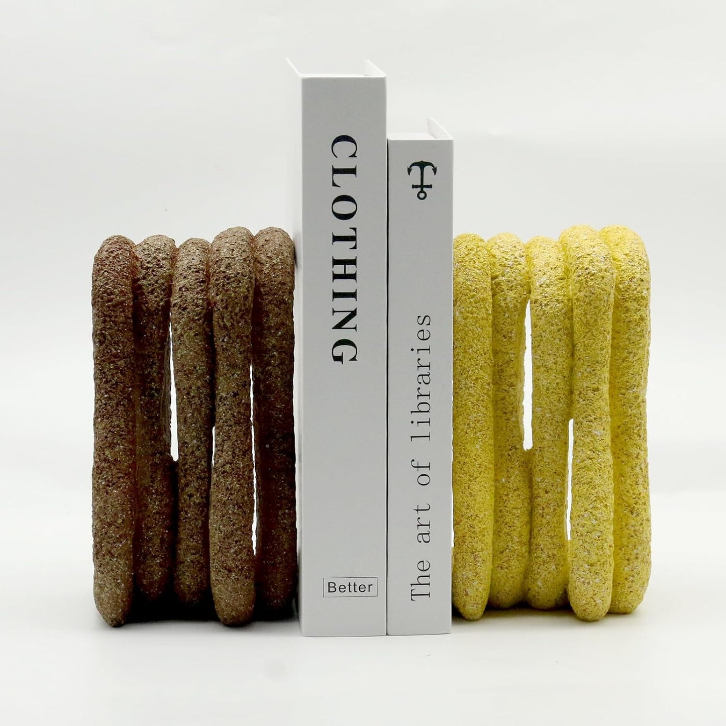 Curved Decorative Bookends / Wave
