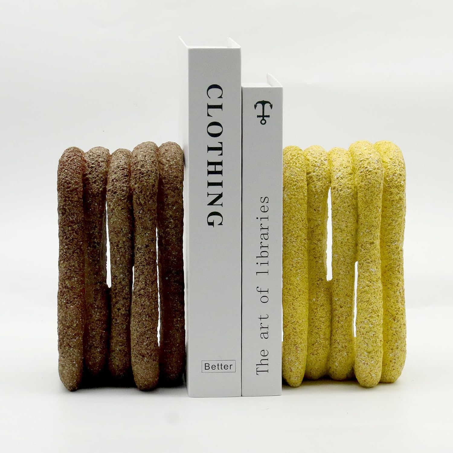 Curved Decorative Bookends / Wave