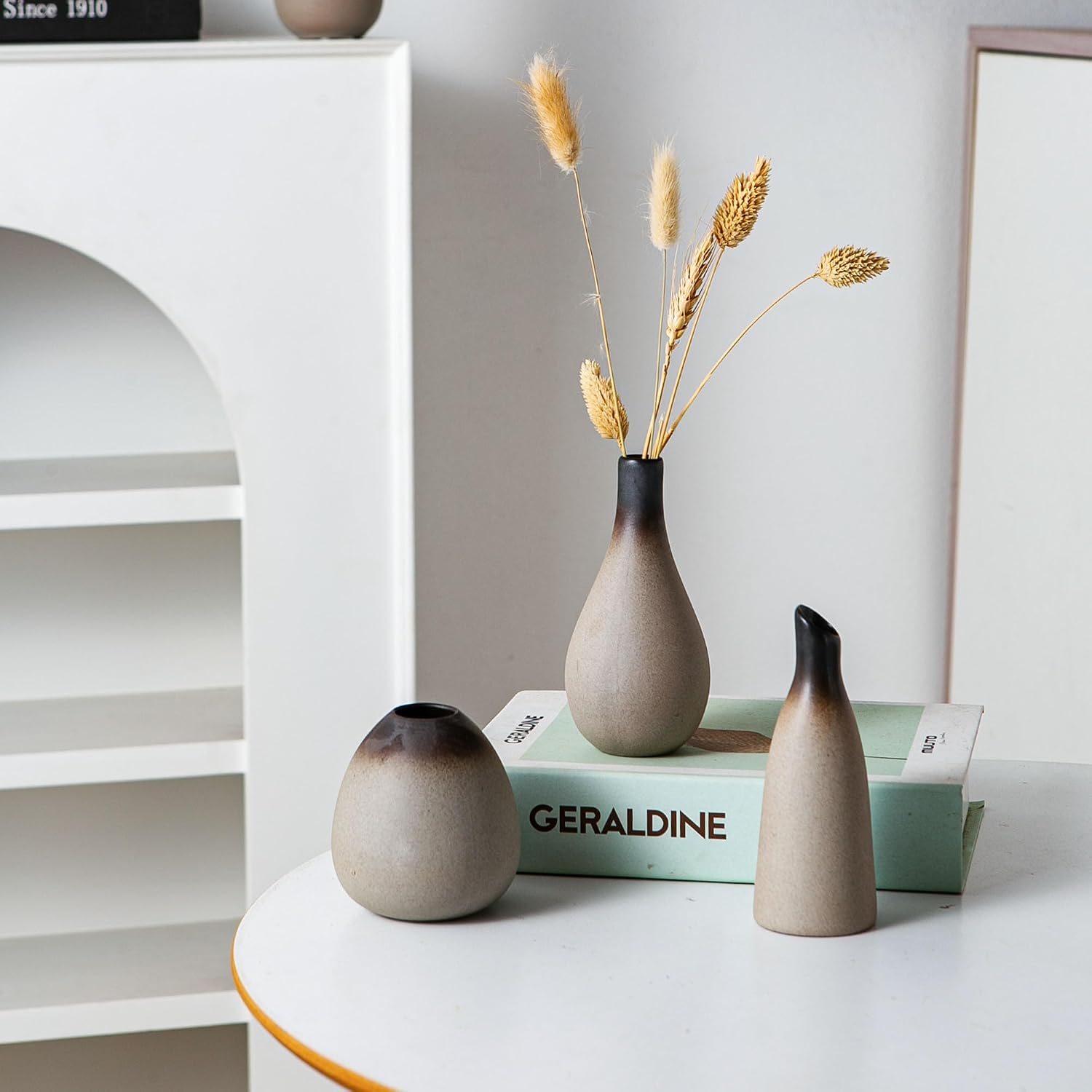 Ceramic Bud Vase / Rustic / Set of 11