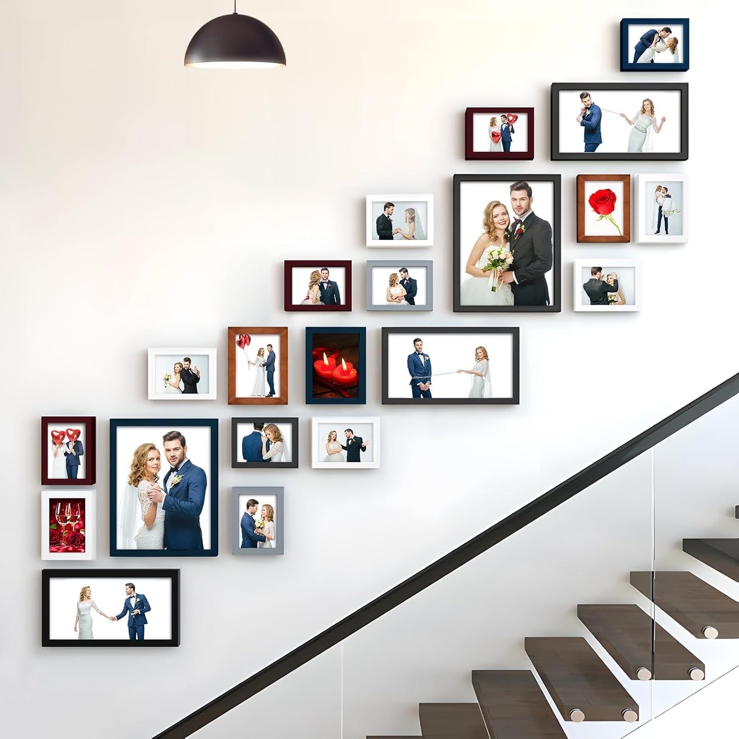 Picture Frame Made of Solid Wood and High Definition Glass Display Pictures / Black / 11 x 14