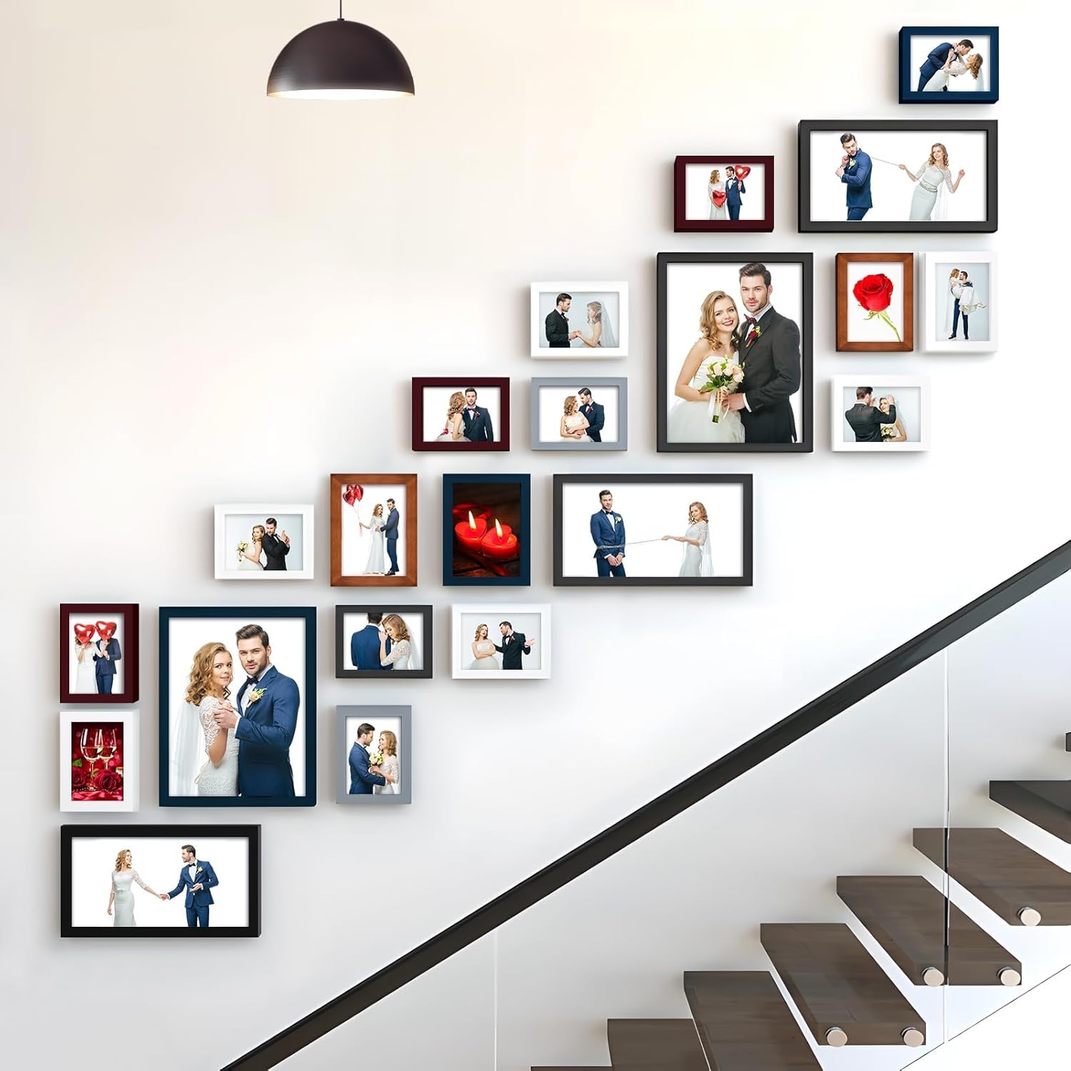 Picture Frame Made of Solid Wood and High Definition Glass Display Pictures / Black / 11 x 14