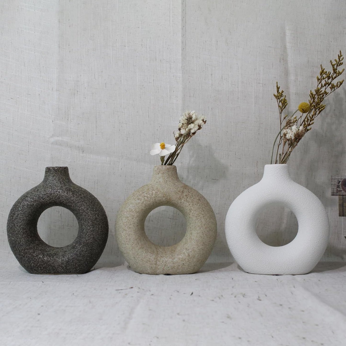 Modern Farmhouse Decorative Vase / Green D / 7 Inch