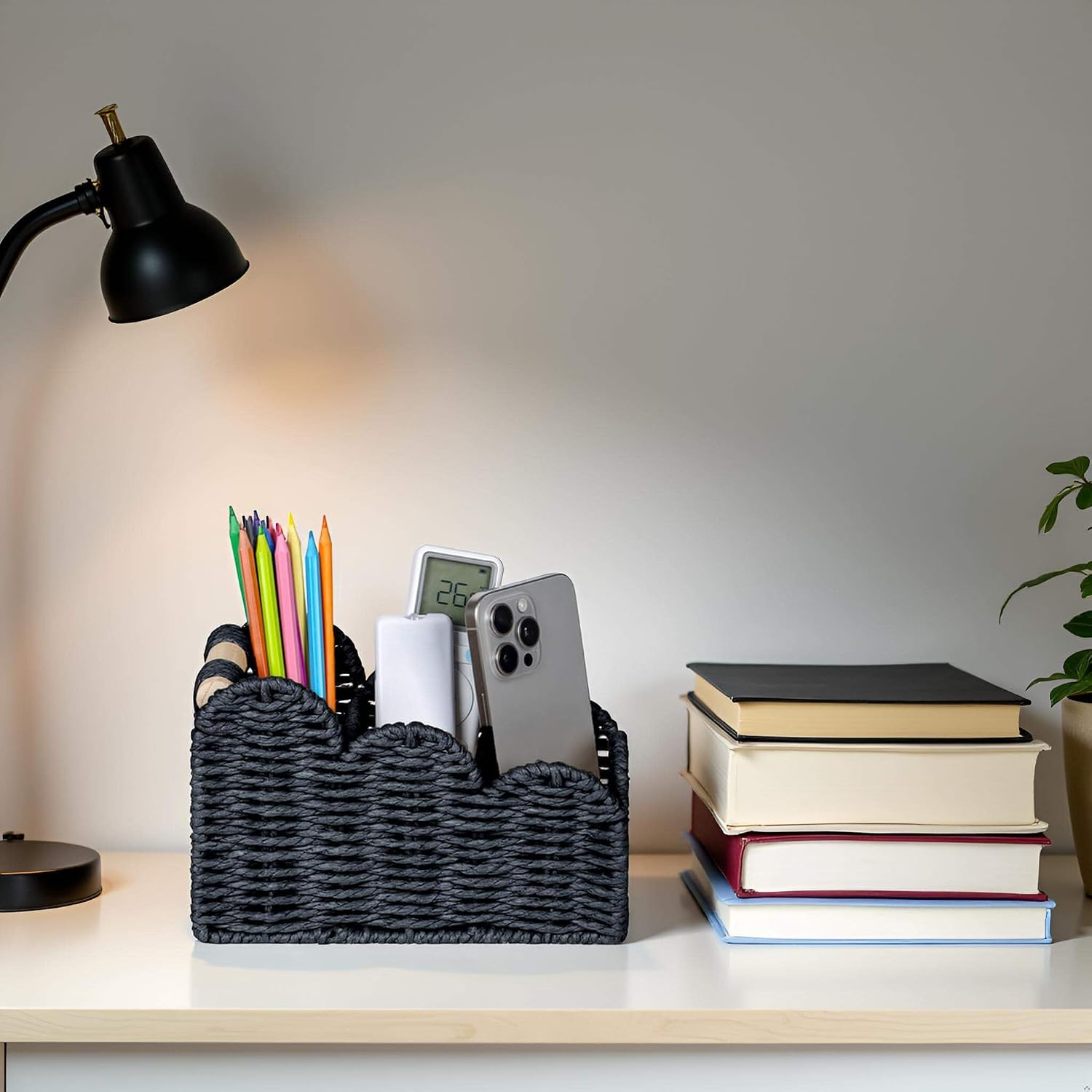 Remote Pen&Pencil Holder Cup / Black / 3 Slots