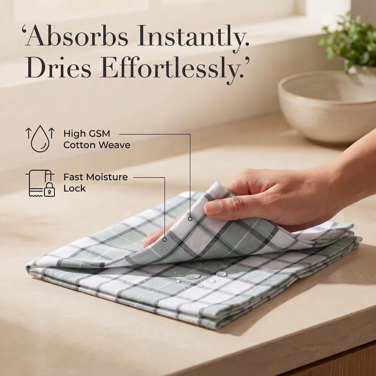 Urban Villa Cloth Napkins Cotton 20x20 (Set of 12) Majestic Checks