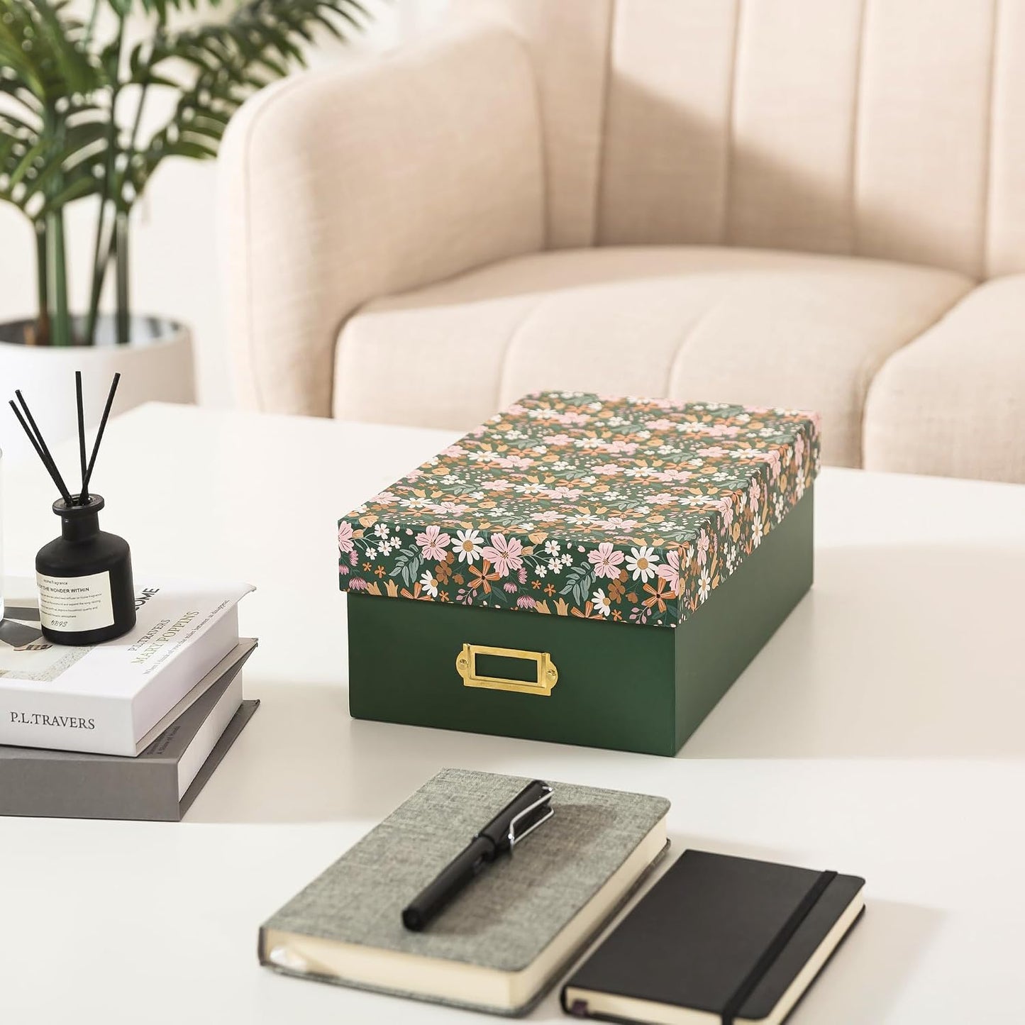 Memory Box for Keepsakes / Woodland Meadow / 11.7 x 7.7 x 4.5