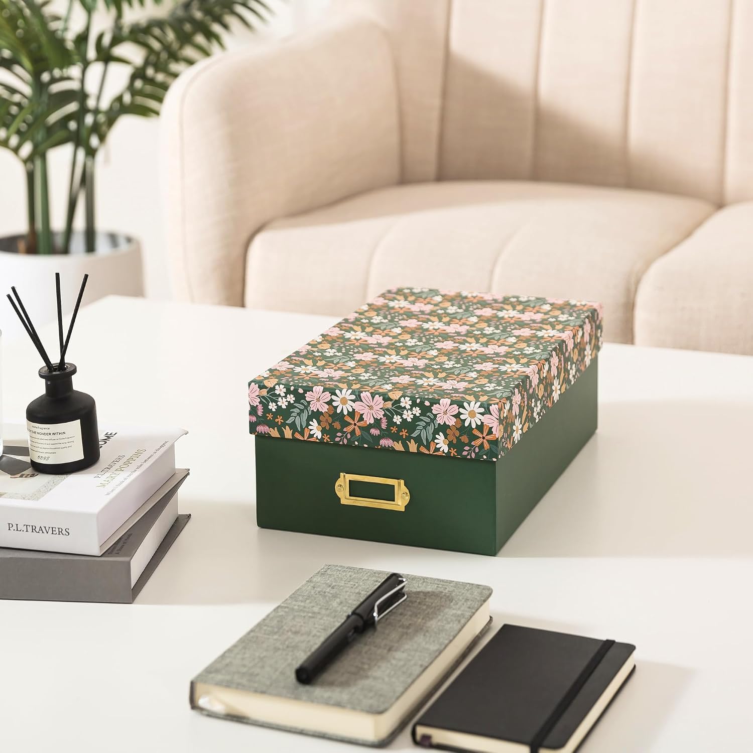 Memory Box for Keepsakes / Woodland Meadow / 11.7 x 7.7 x 4.5
