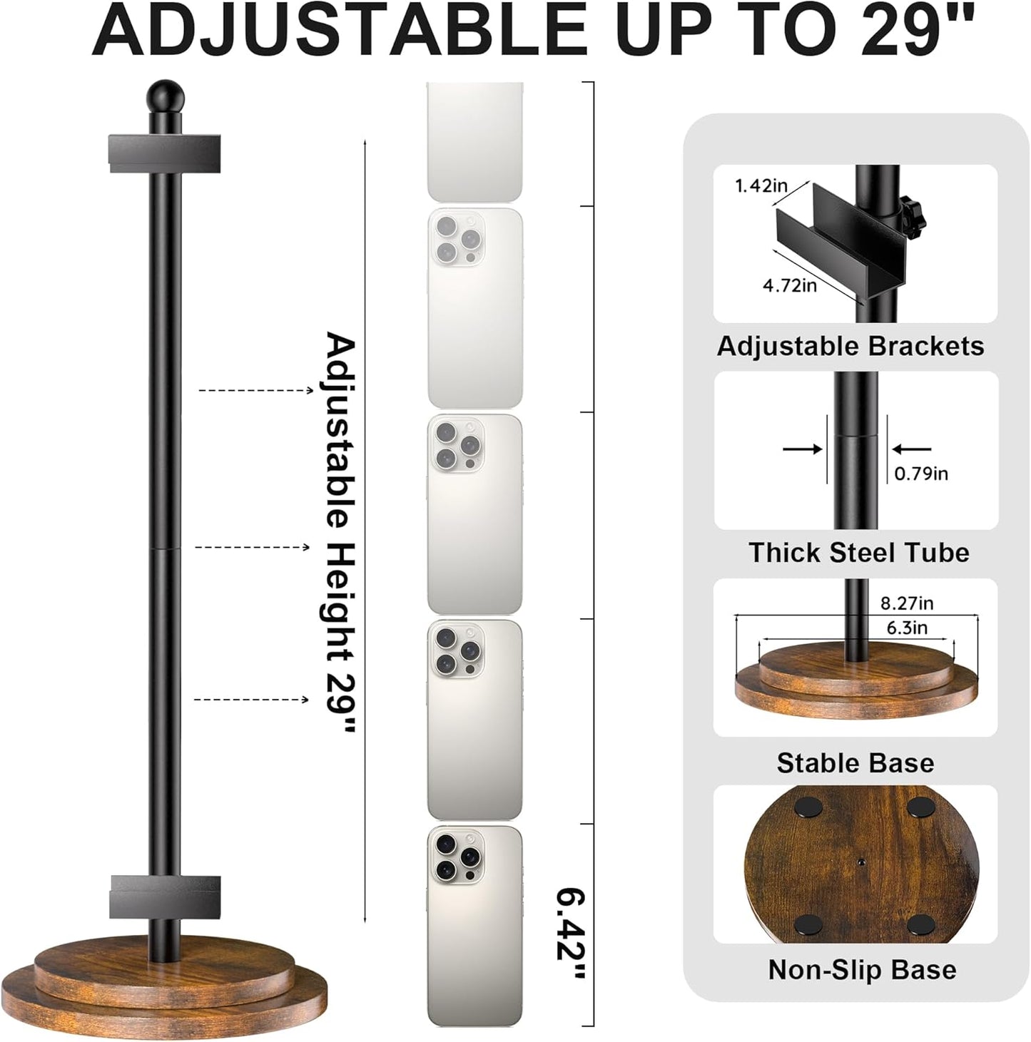 Adjustable Tabletop Easel Stand / Black