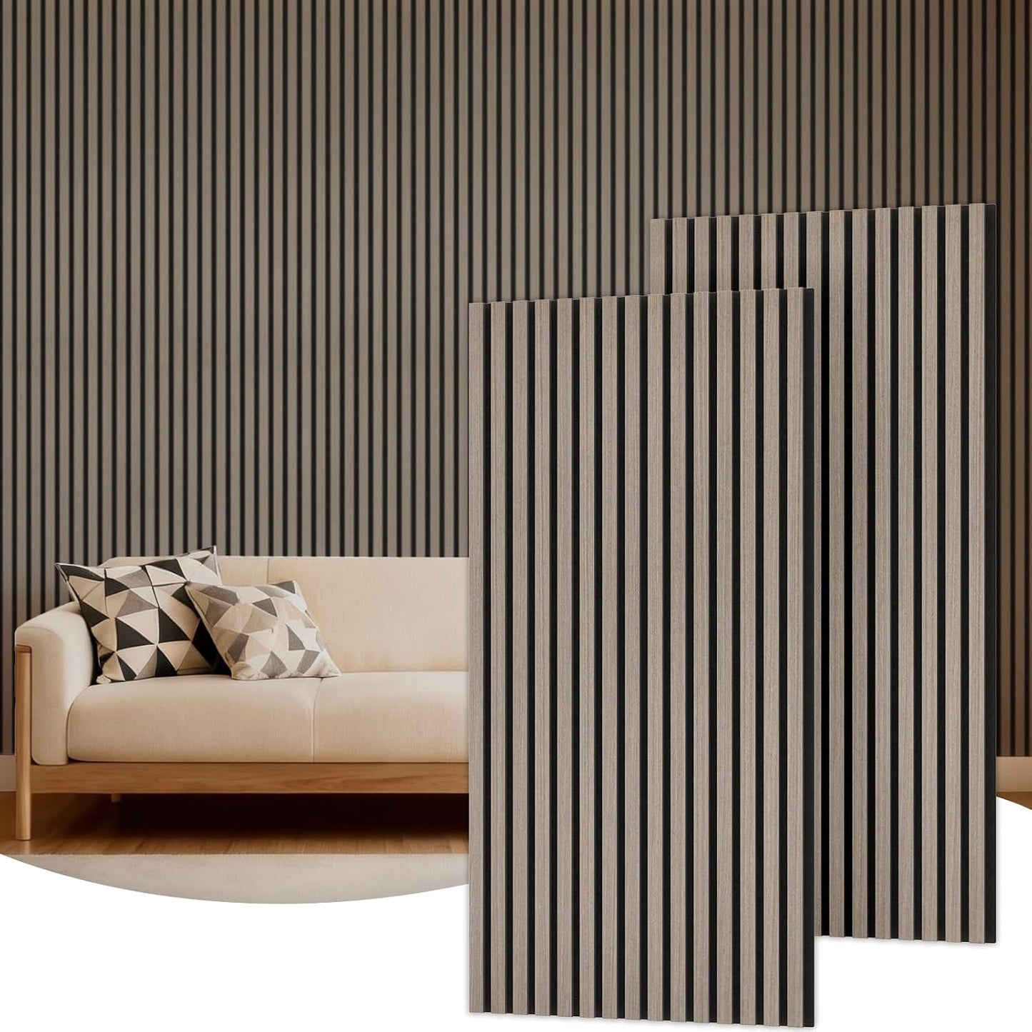TONOR Wood Wall Panels for Interior Wall Decor-2 Pack 47.2" x 23.6"