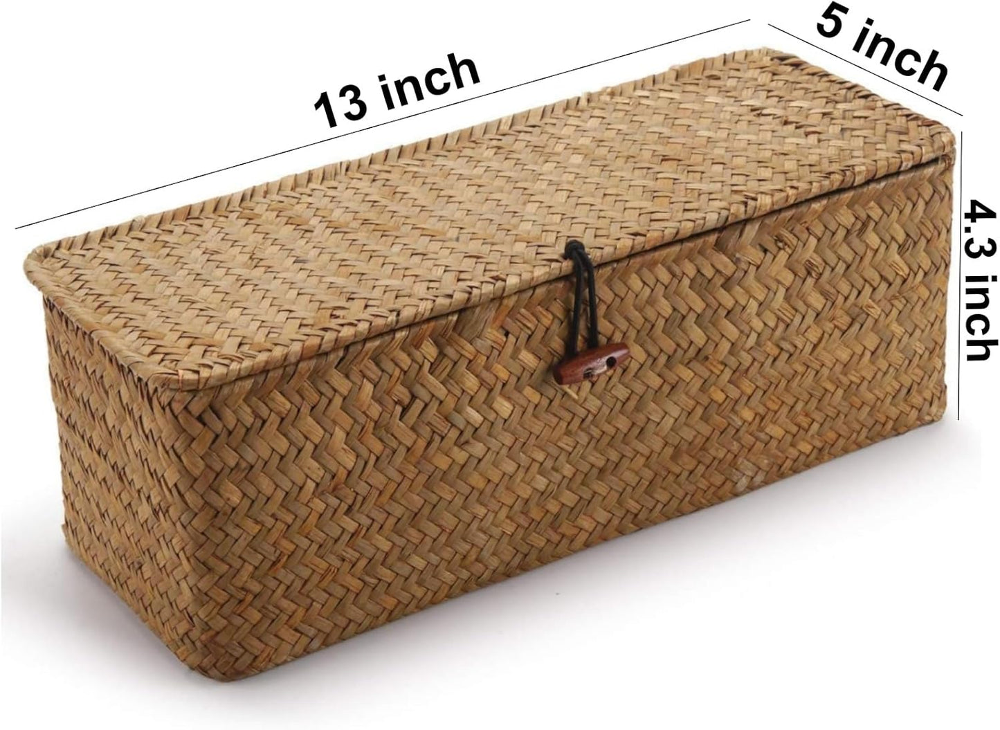Seagrass Storage Basket / Natural / 13 x 5 x 4.3
