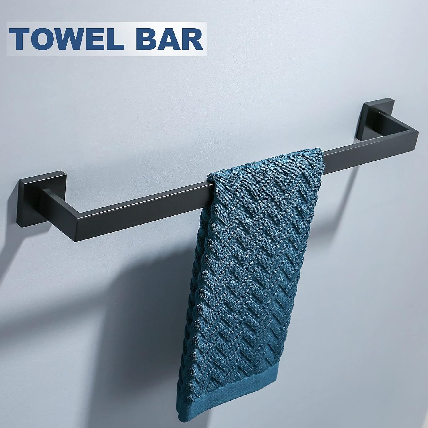 Matte Black Bathroom Accessories Bath Accessories Set Towel Racks for Bathroom Towel Holder Black Bathroom Hardware Set