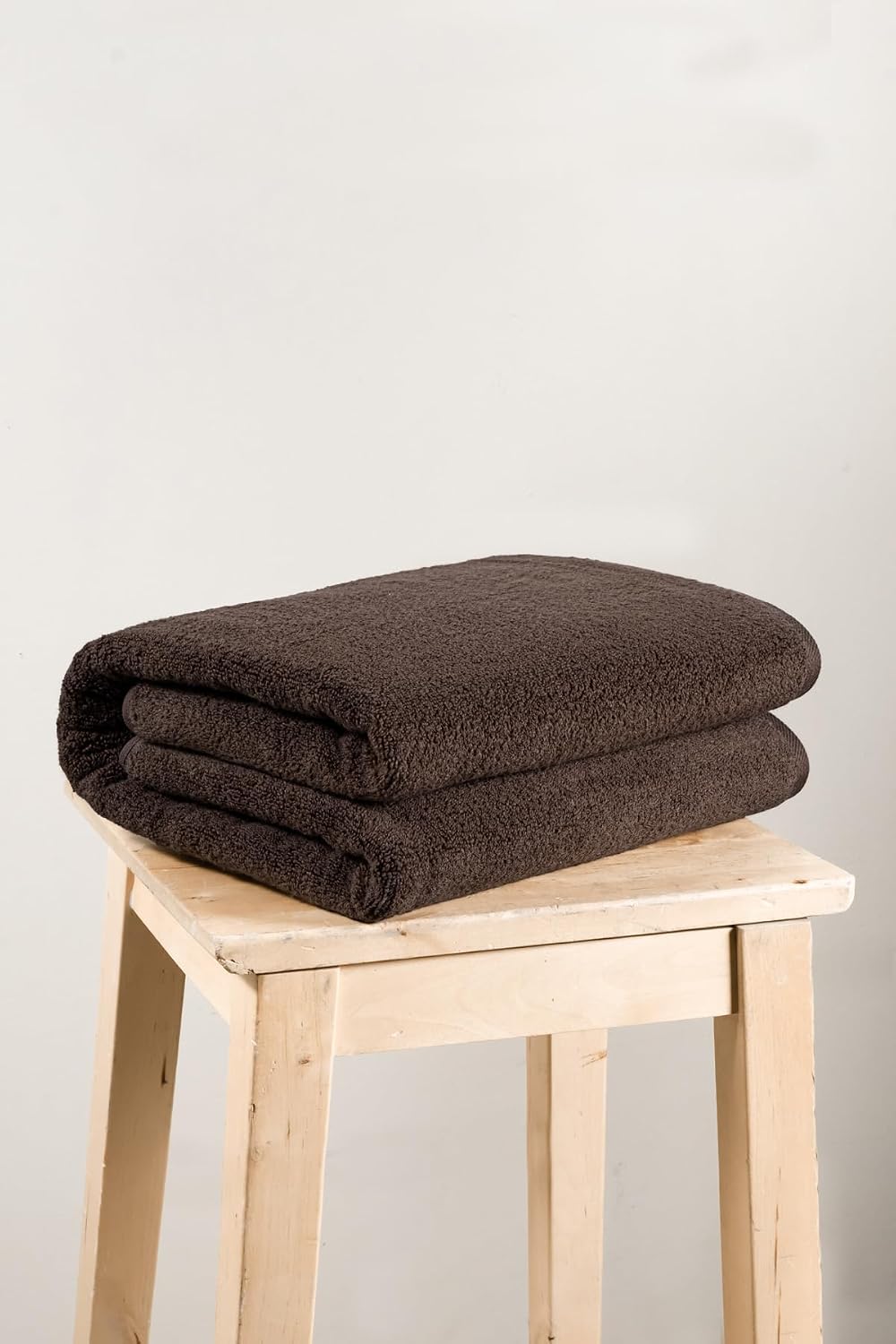 SALBAKOS 100% Turkish Cotton Bath Sheet 40x80 (1-Piece, Chocolate Brown) | Extra Large Jumbo Oversized Bathroom and