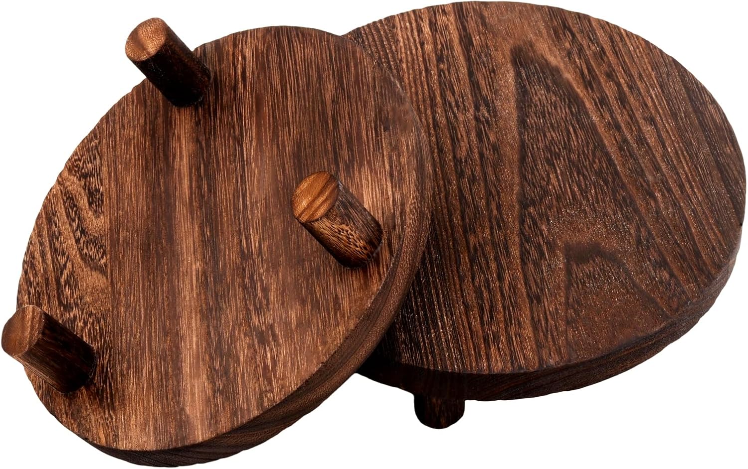 Wood Pedestal Stand / Set of 4