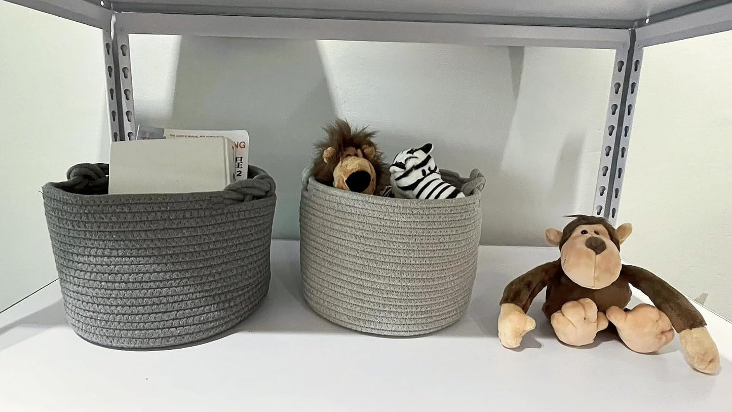Small Rope Basket / Dark Grey