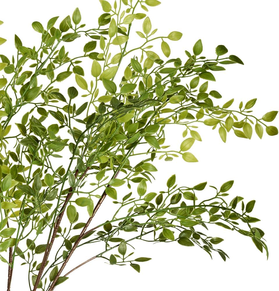 Stems Faux Branches for Vase Nandina Greenery Artificial Stems for Vase Leaf / 43.3 Inch / Set of 2