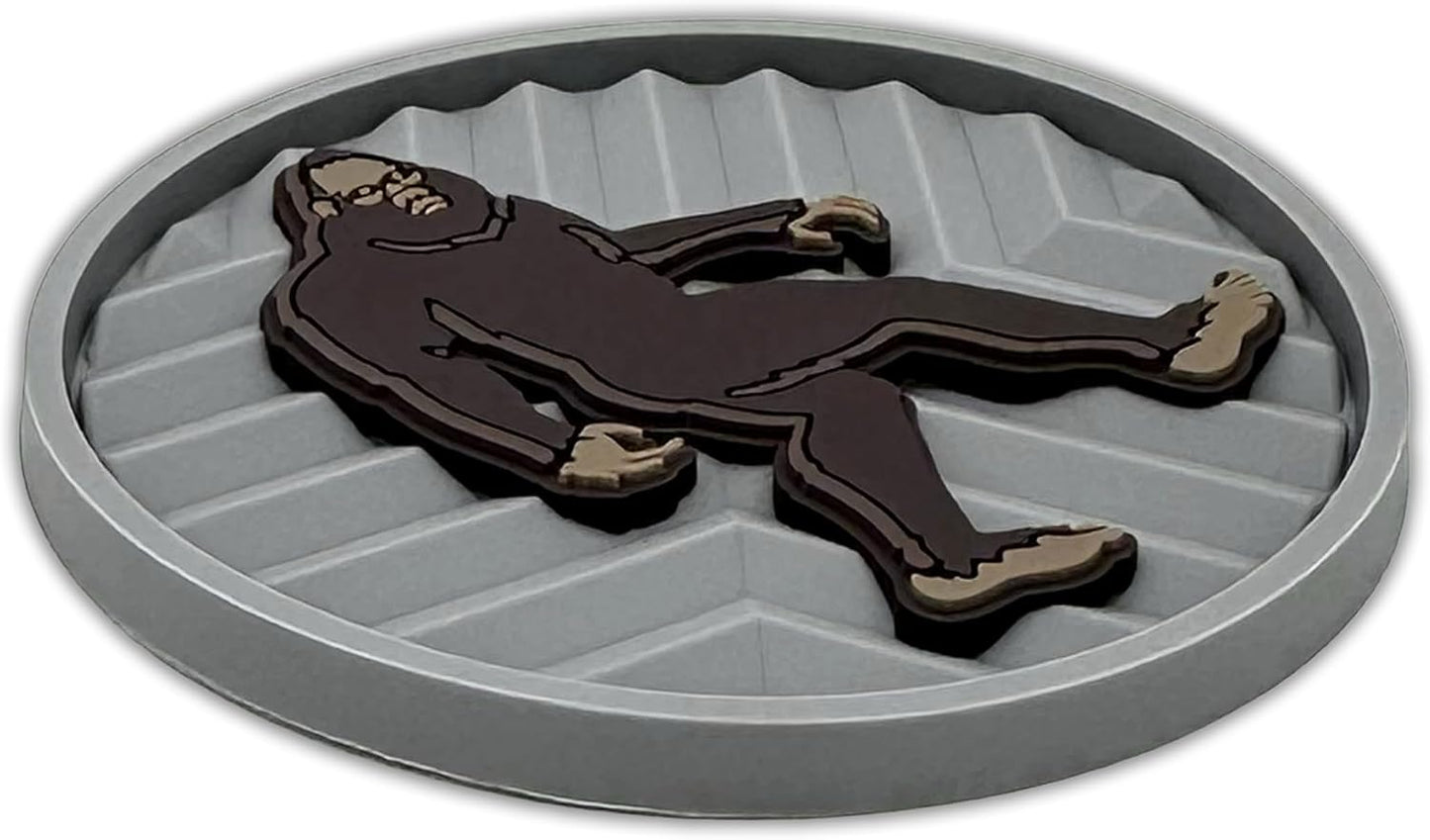 Sasquatch Bigfoot Walking Pose Automotive 3D Textured Silicone Coasters / Sasquatch Walk