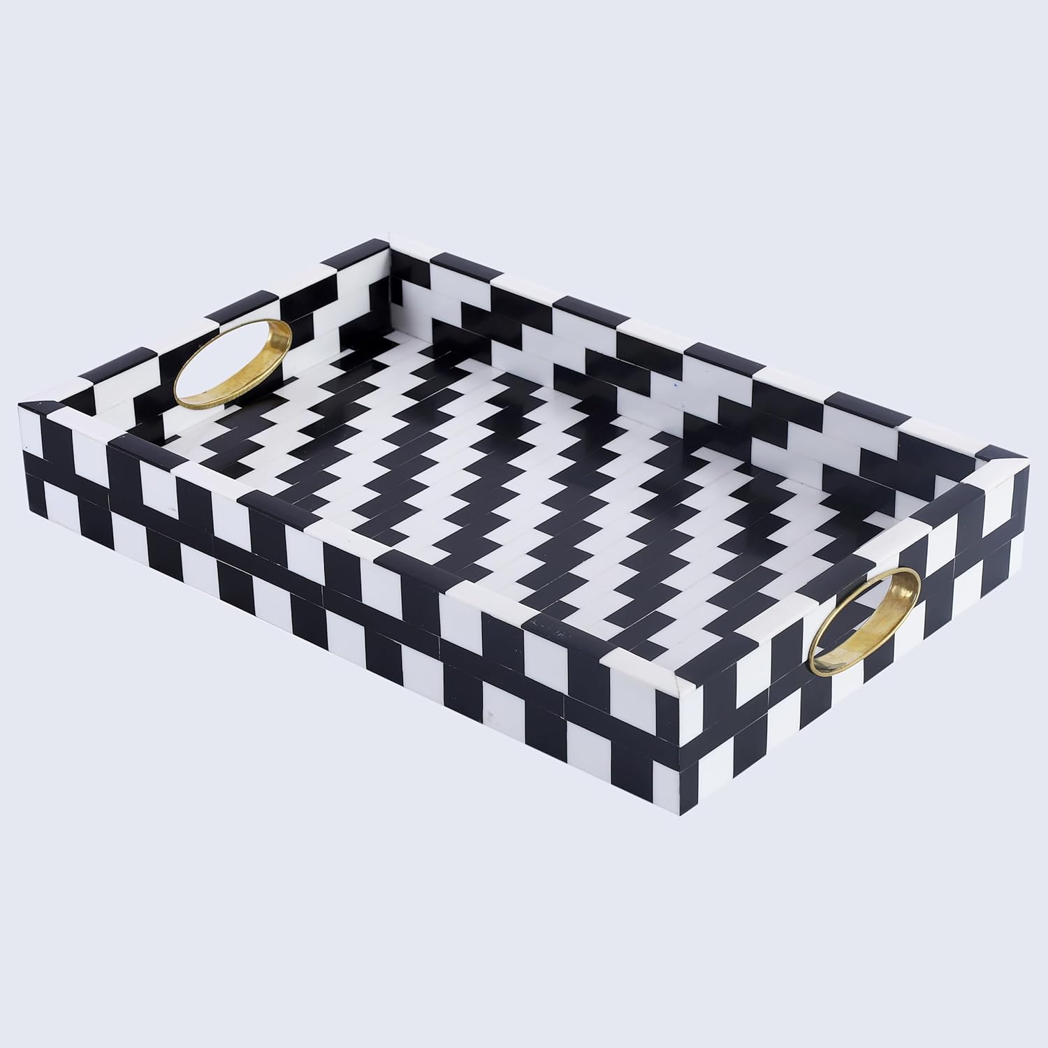 Optique Ottoman Tray / 11 x 17 / Pixel / Black
