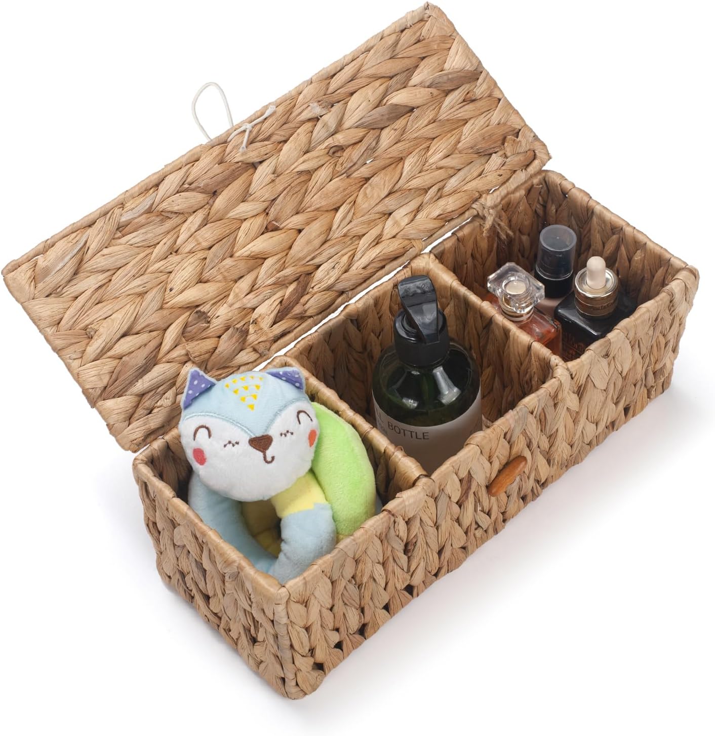 Wicker Bathroom Basket / 13.2 x 5.1 x 4.5
