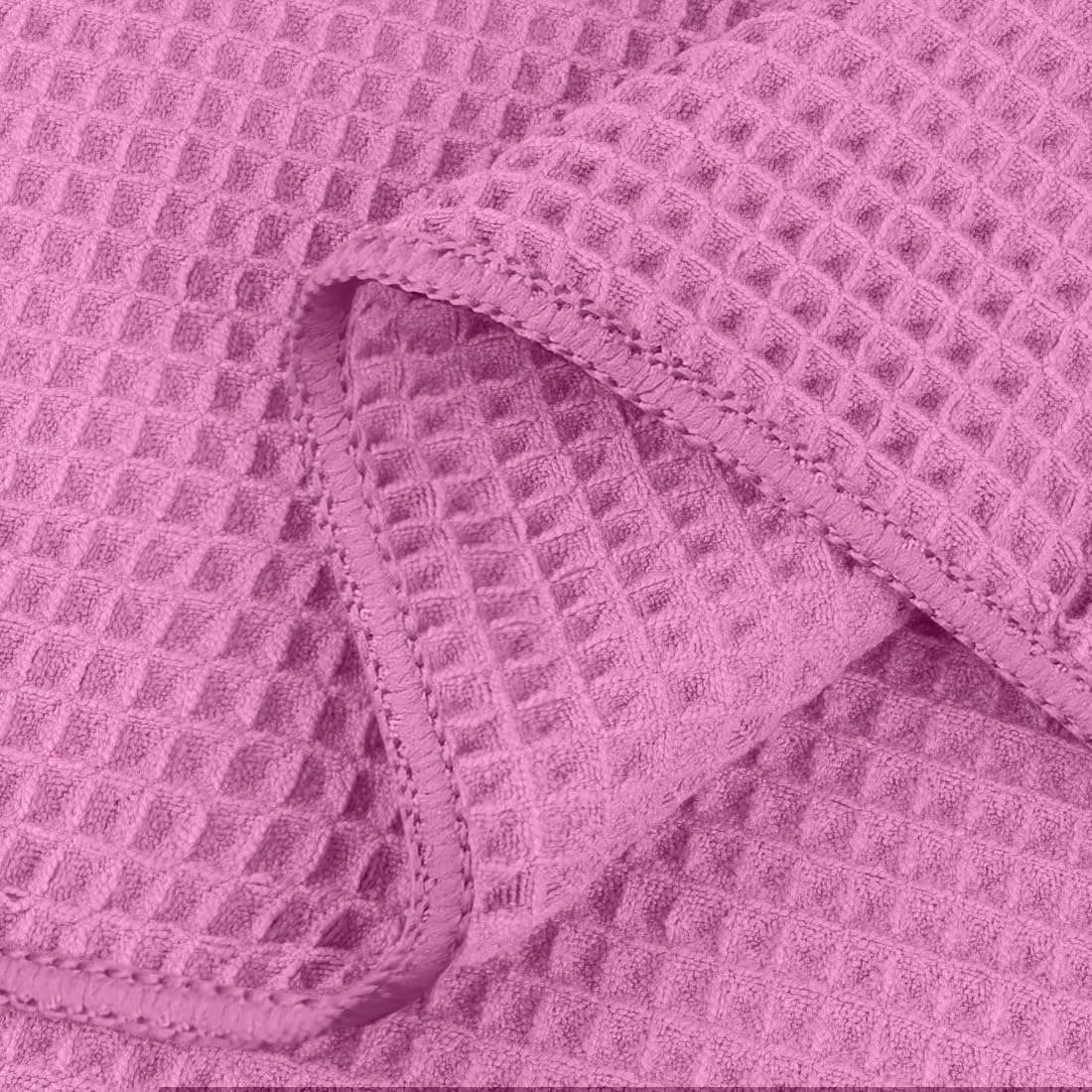 HOMEXCEL Waffle Bath Towels Set of 4 Pack, Waffle Towels for Bathroom | 400GSM Microfiber Waffle Bathroom Towel Set