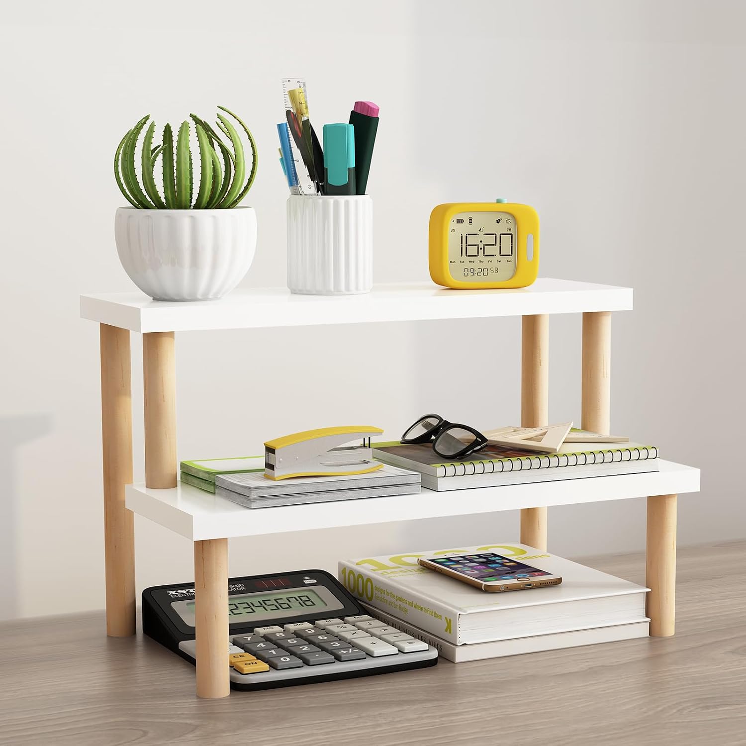 Wood Display Stand for Succulent / 2 Tiers