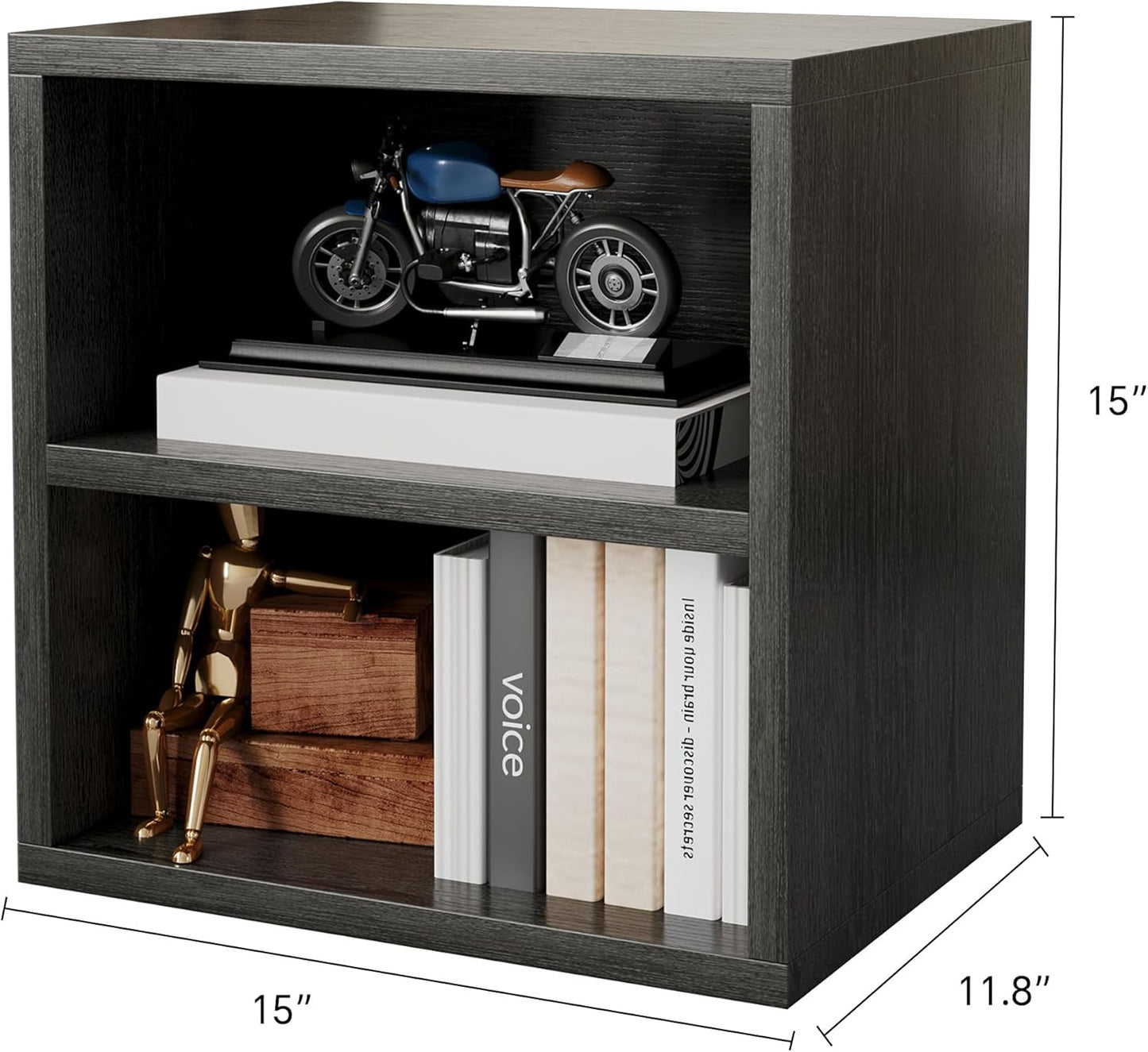 Magic DIY Cube Storage Organizer Stackable Cubes / French Oak / 1 Layer Cube