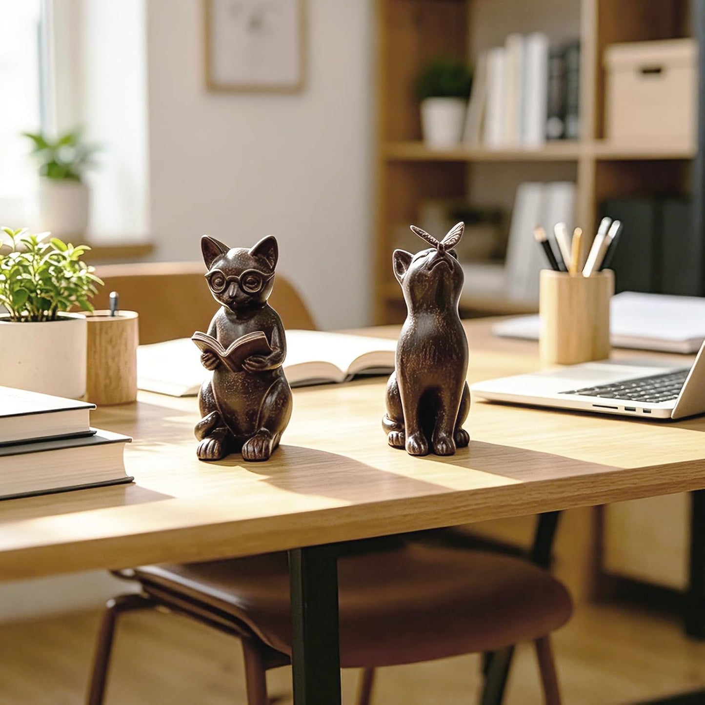 Unique Vintage Book Ends to Hold Books Heavy Duty / Set of 2