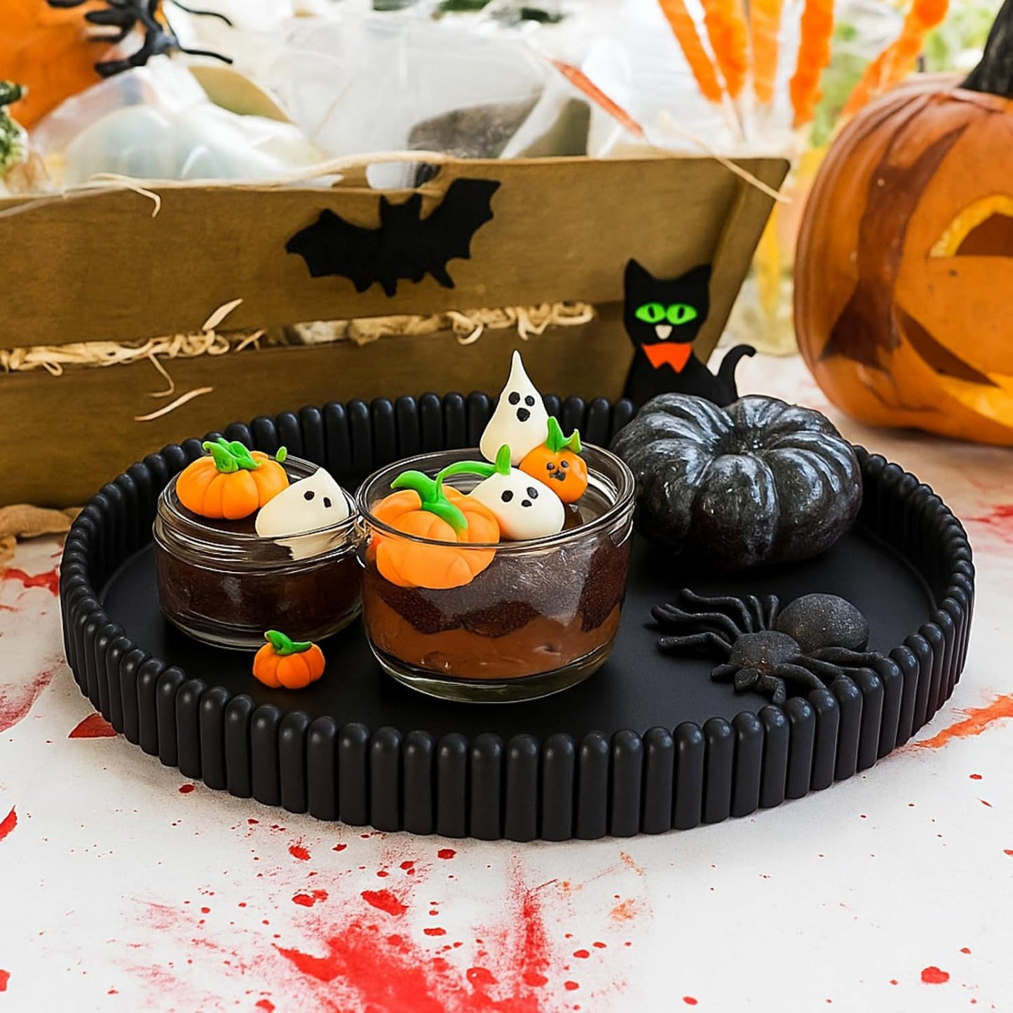 Decorative Tray / Black1 / Black / 11.8 Inch