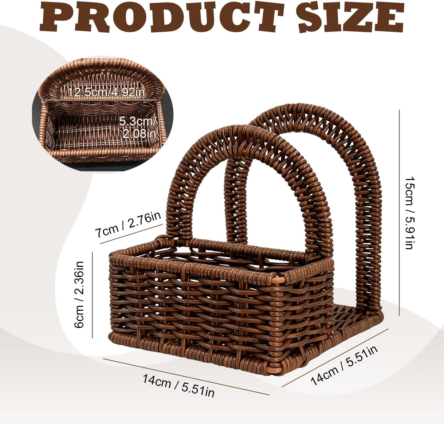 Plastic Rattan Napkin Holder