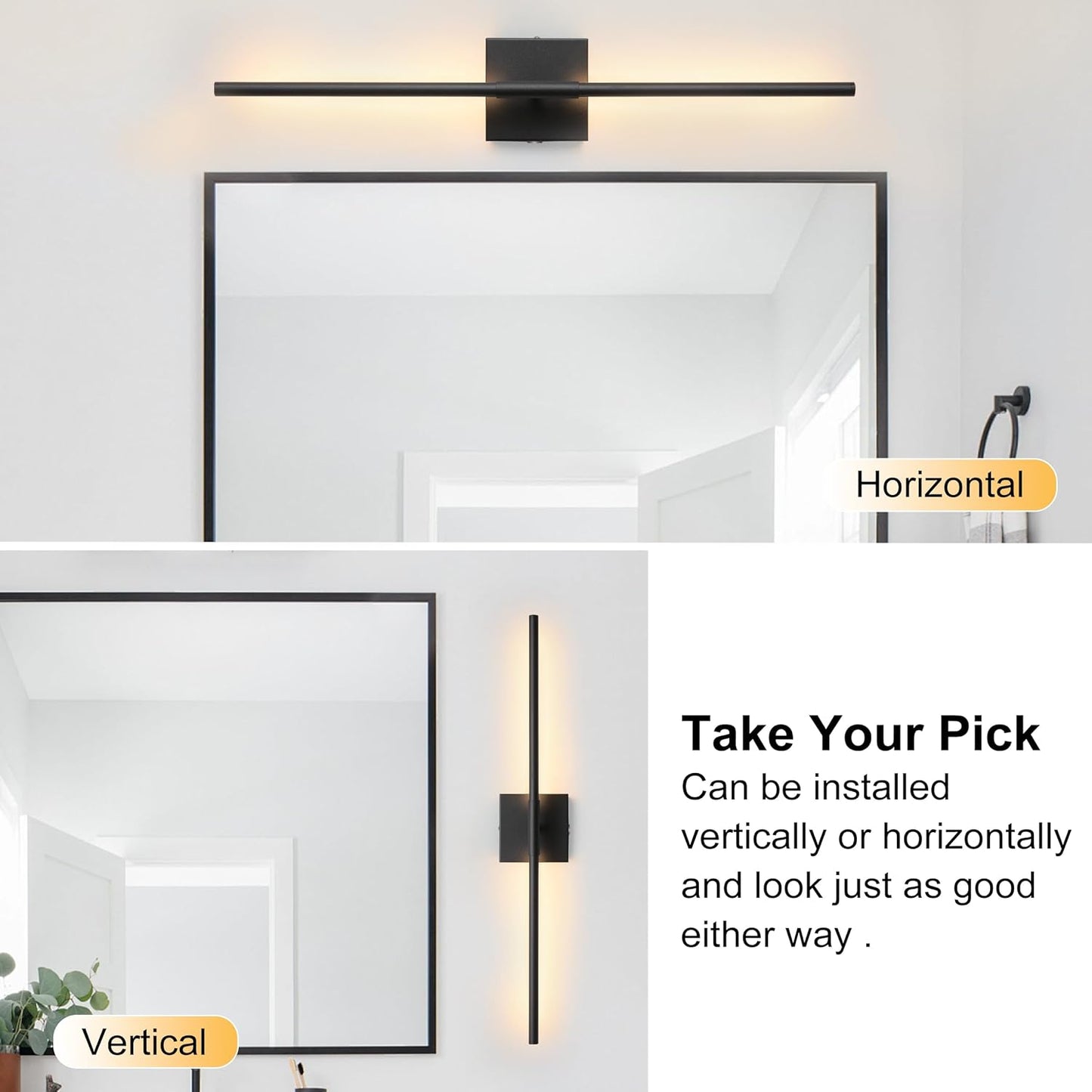 15800 mAh Battery Operated Wall Sconces with Remote Control Dimmable Wall Sconces Set of Two 3000K LED Matt Black