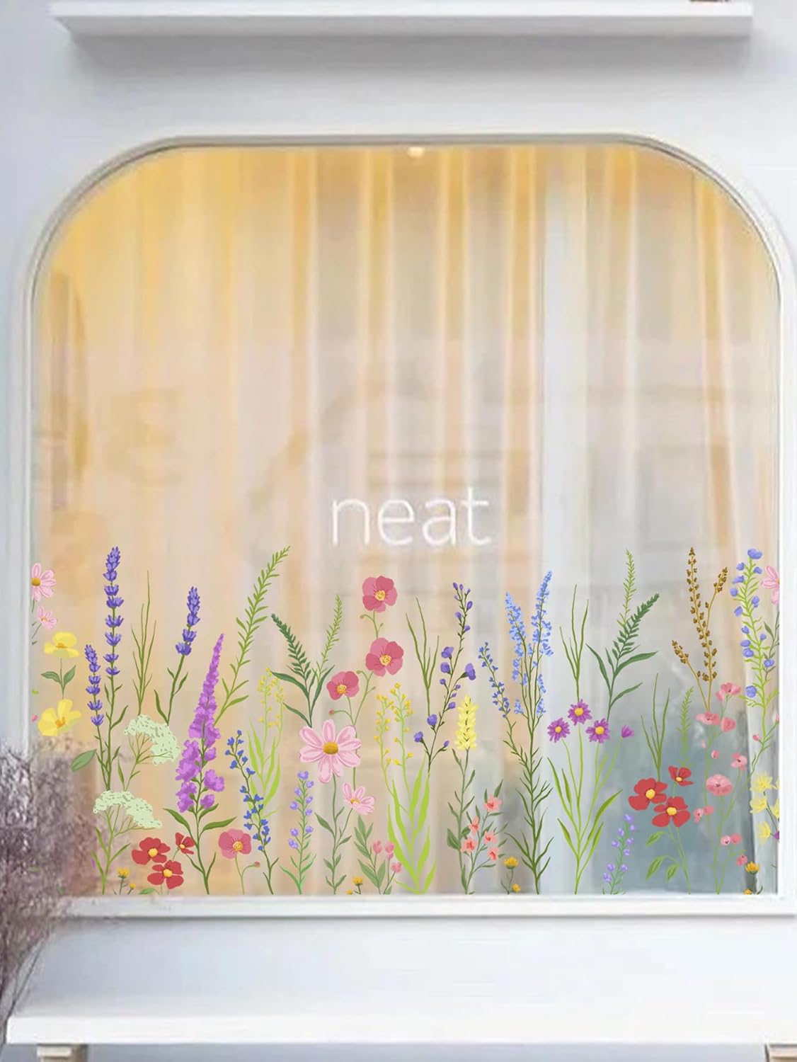 Wildflower Wall Stickers Decal / 30 Cm x 60 Cm / Wt-hu0006-3
