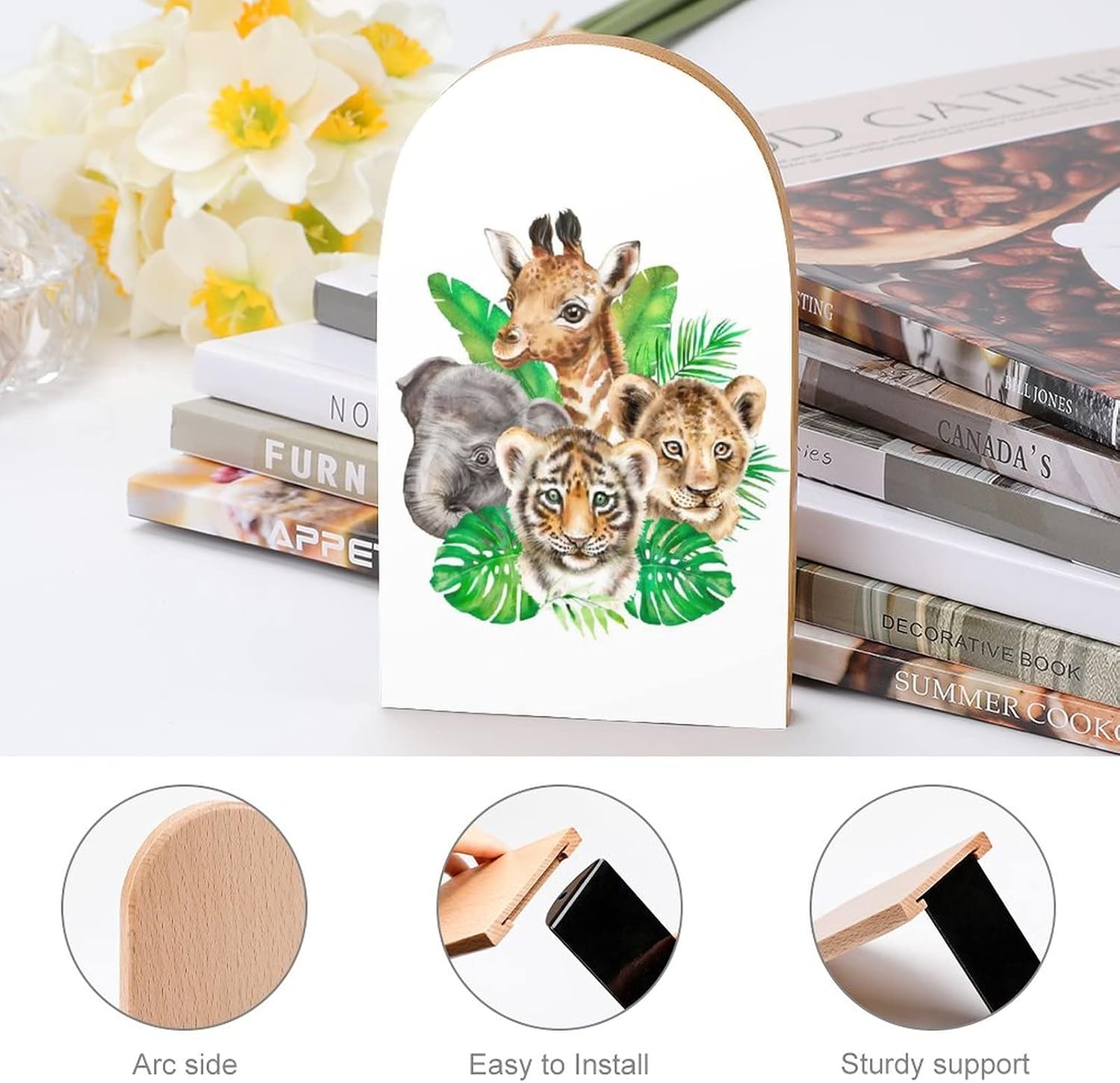 Book Ends Safari African Animals Bookends