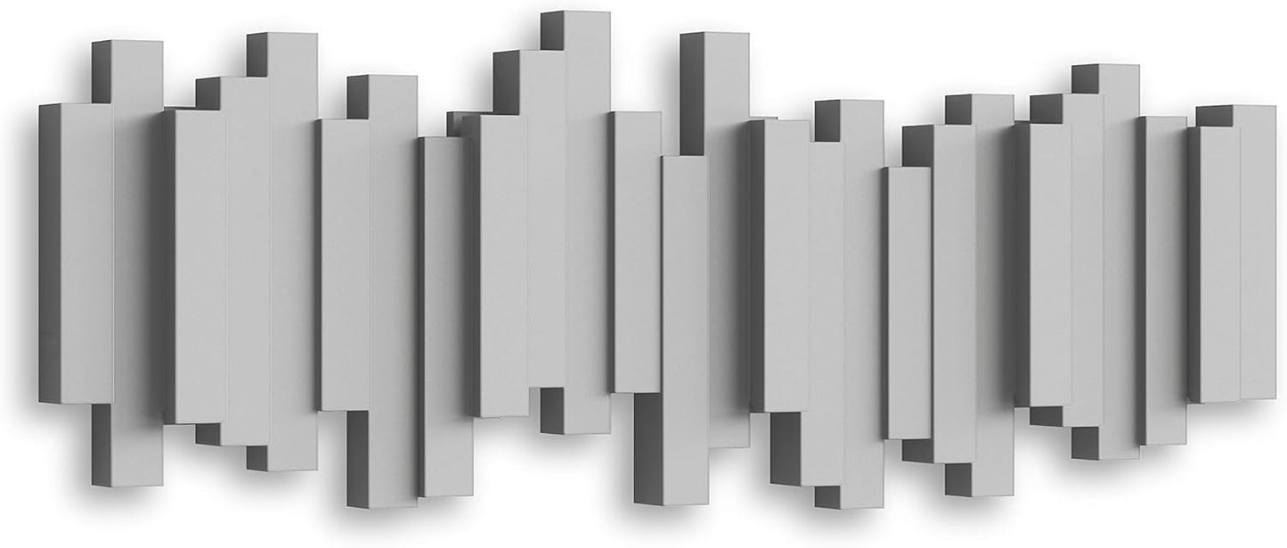 Space-Saving Storage Organizer / Gray / 5-hook