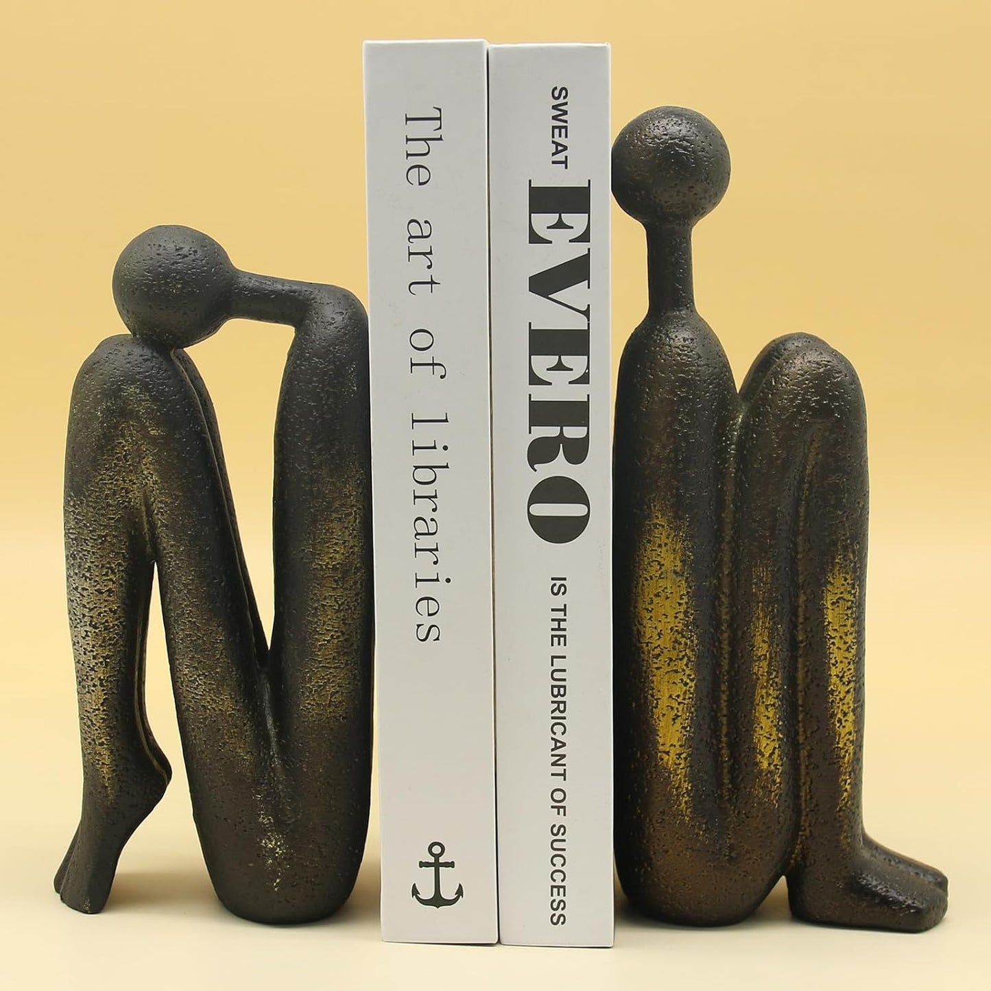 Book Ends / Non-Slip Book Holder / Bronze Colour