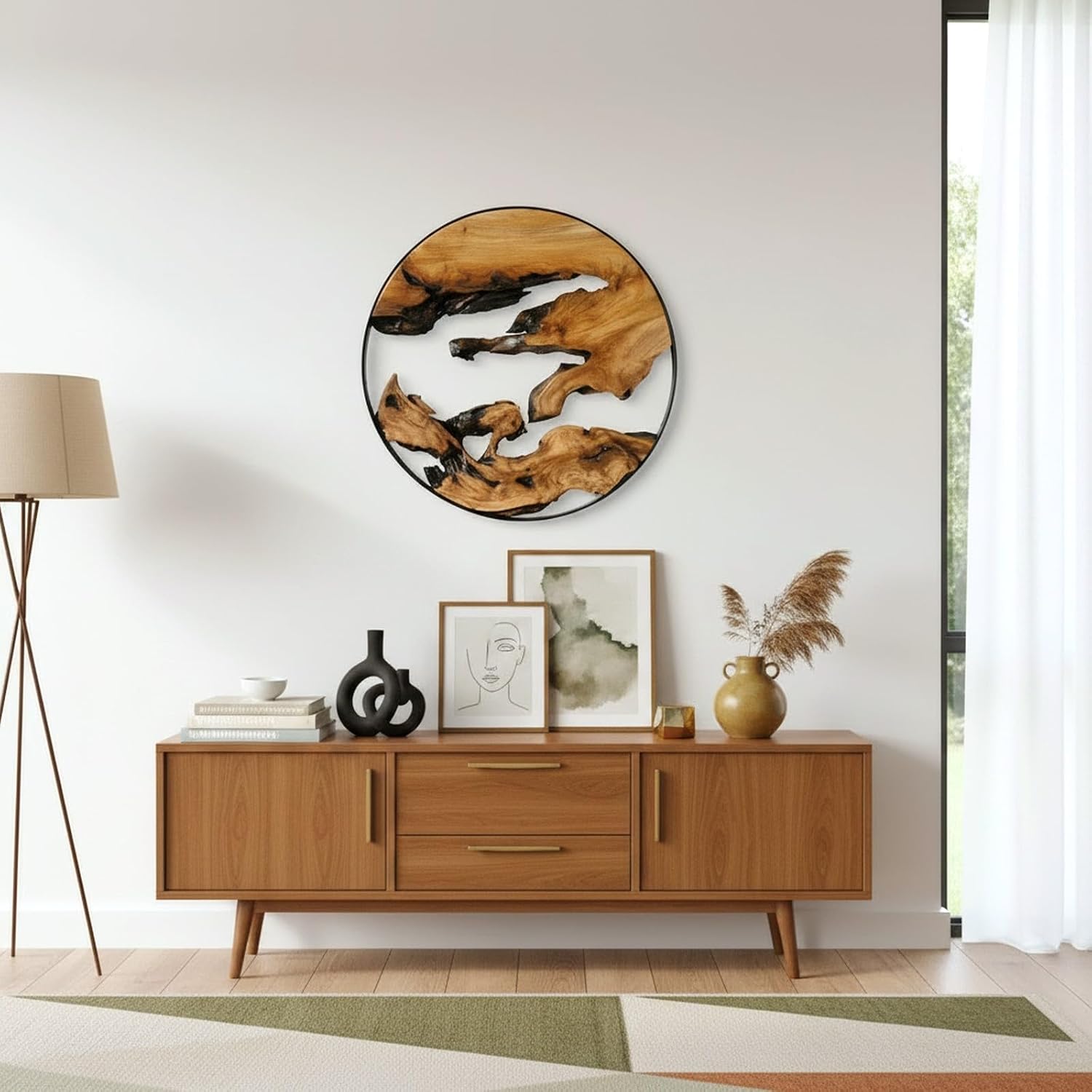 Cedar Wood Wall Decor / 16"L x 16"W / Natural / 16 x 16
