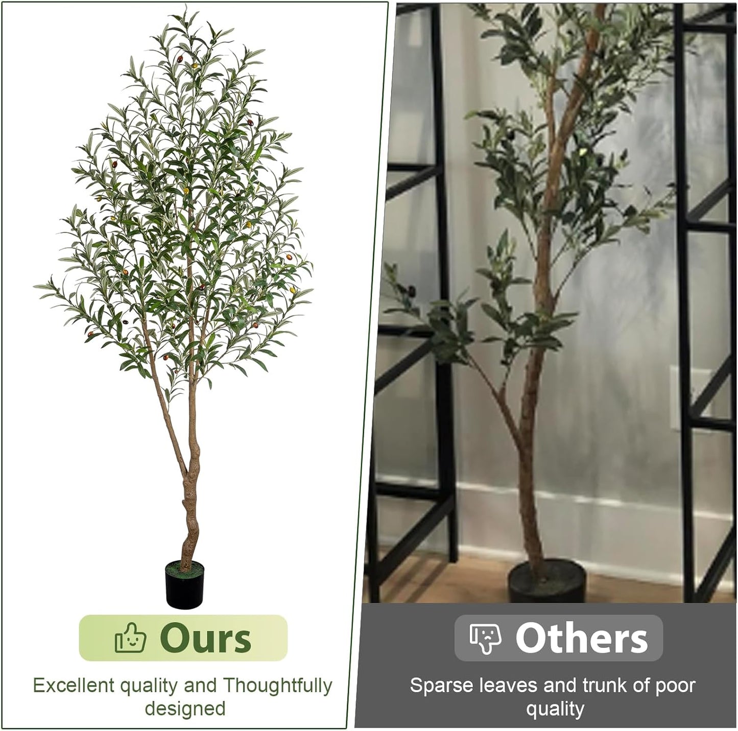 Tall Faux Olive Tree / 7ft / 7 Inch