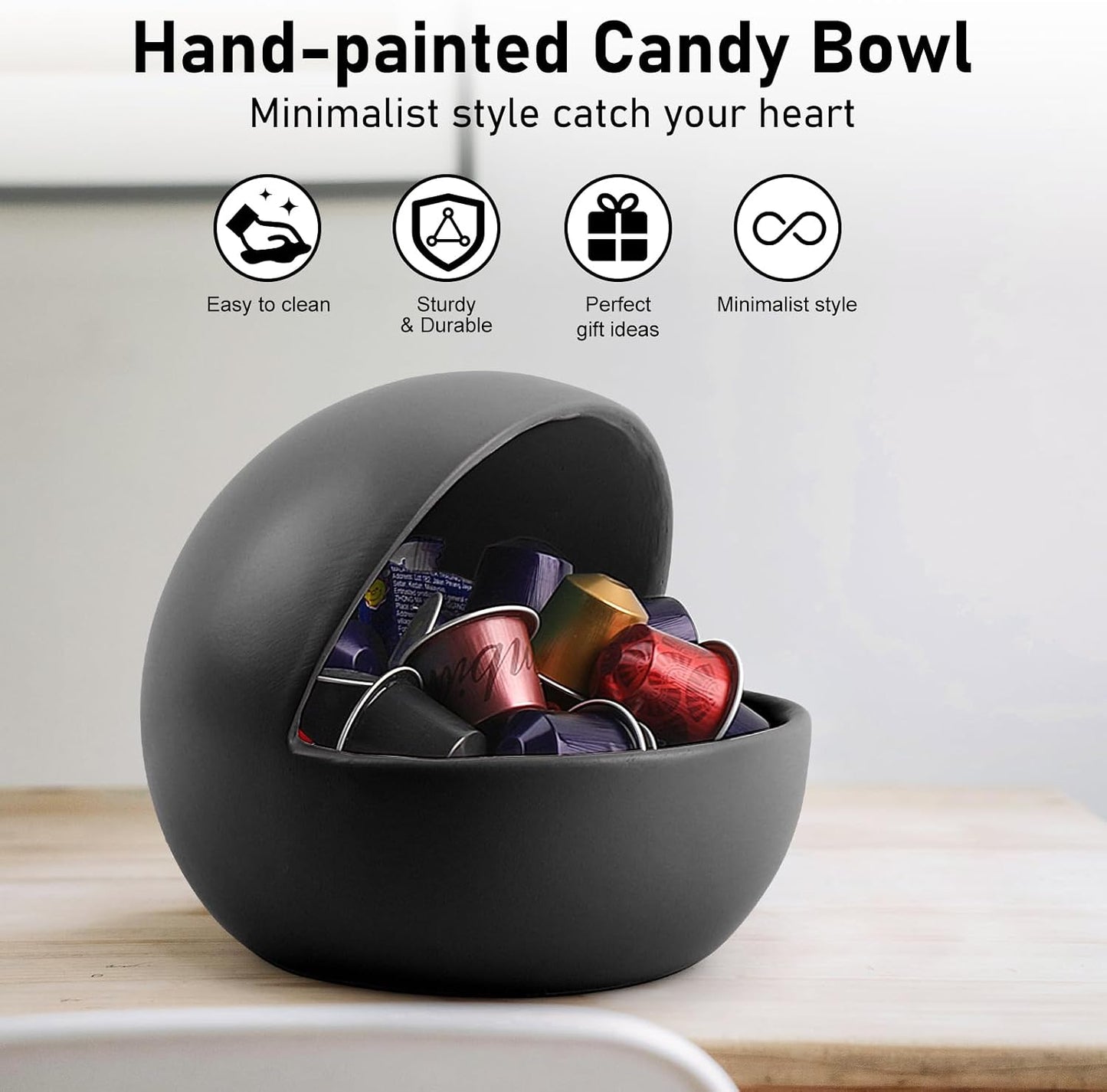 Decorative Candy Bowl / Black / S