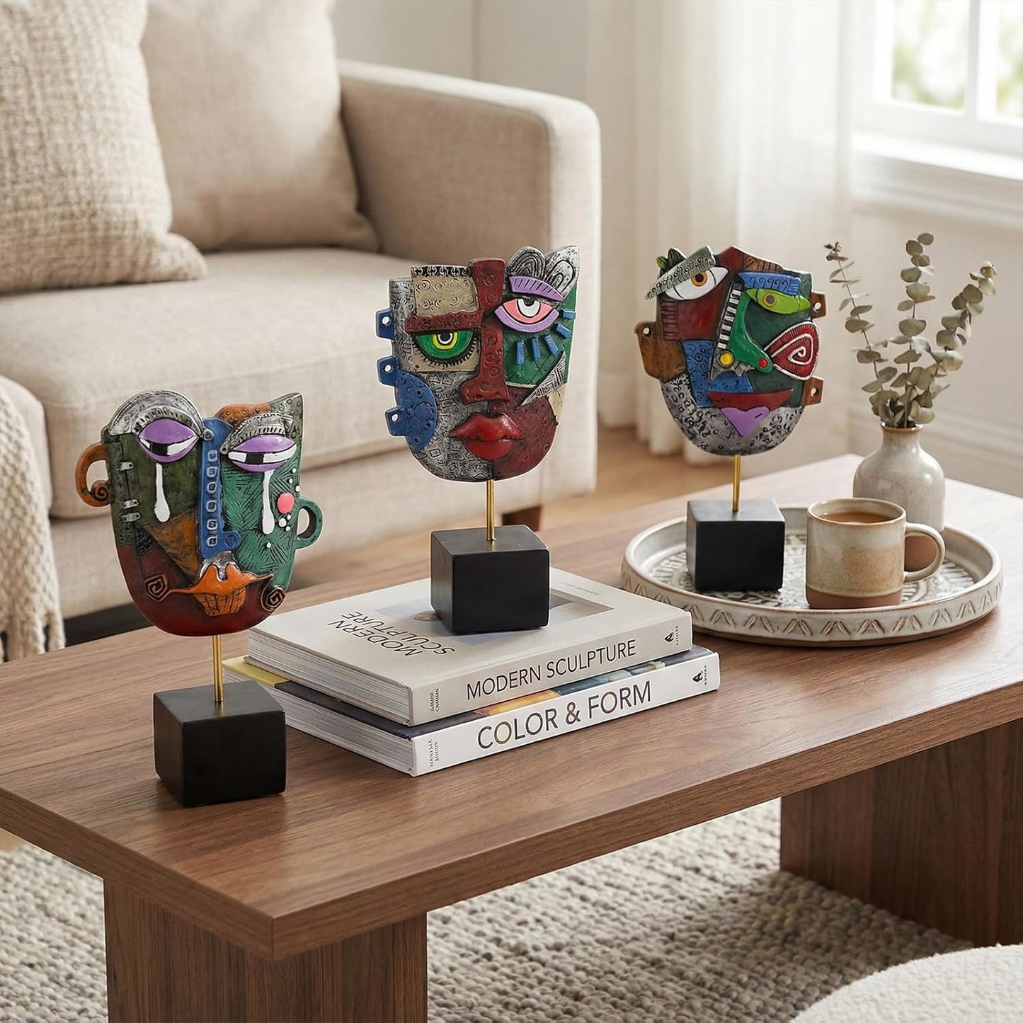 Mid Century Modern Statue / Set of 3