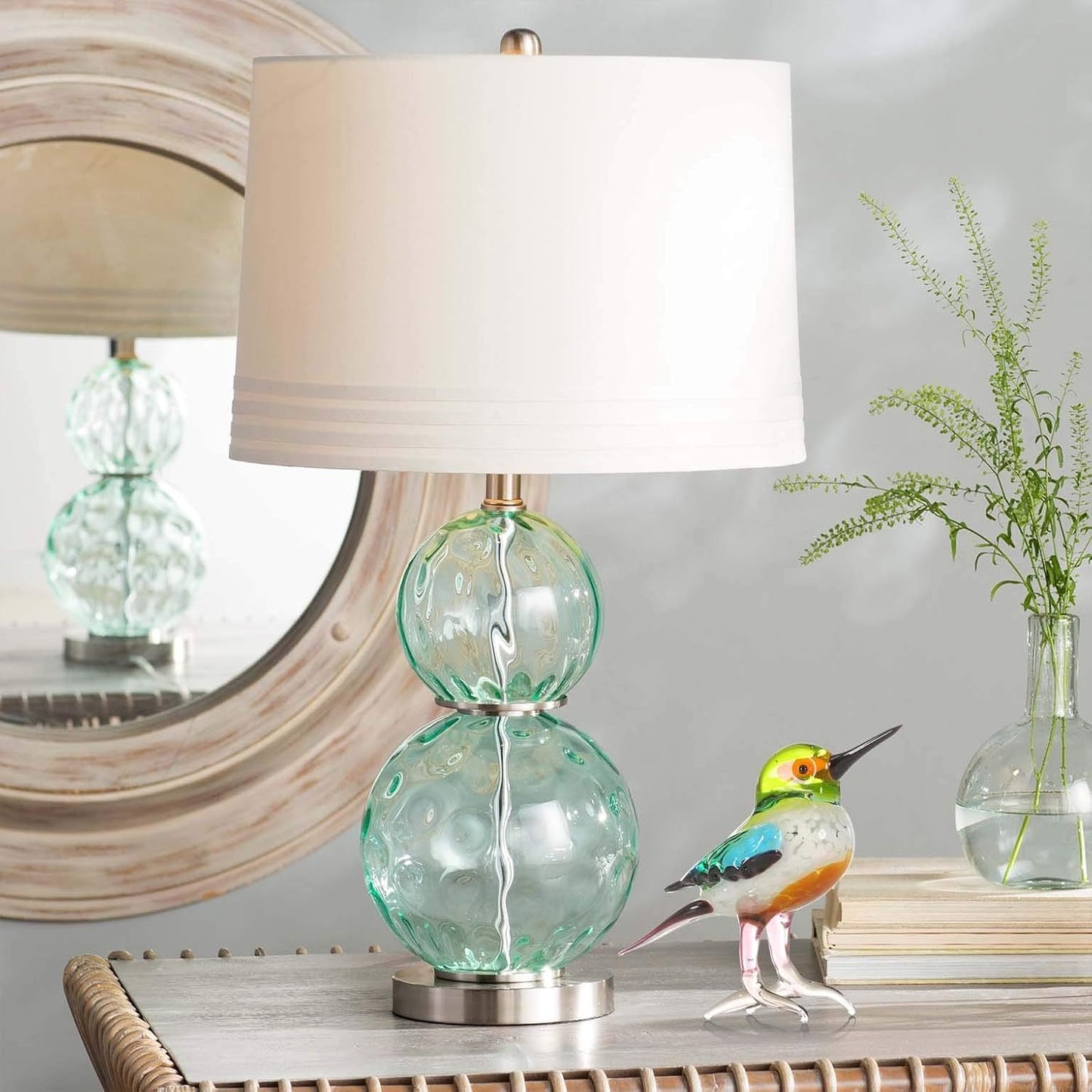Too-arts Tiny Bird Glass Sculpture Ornament Bird Figurine Hand Blown Statue Multicolor