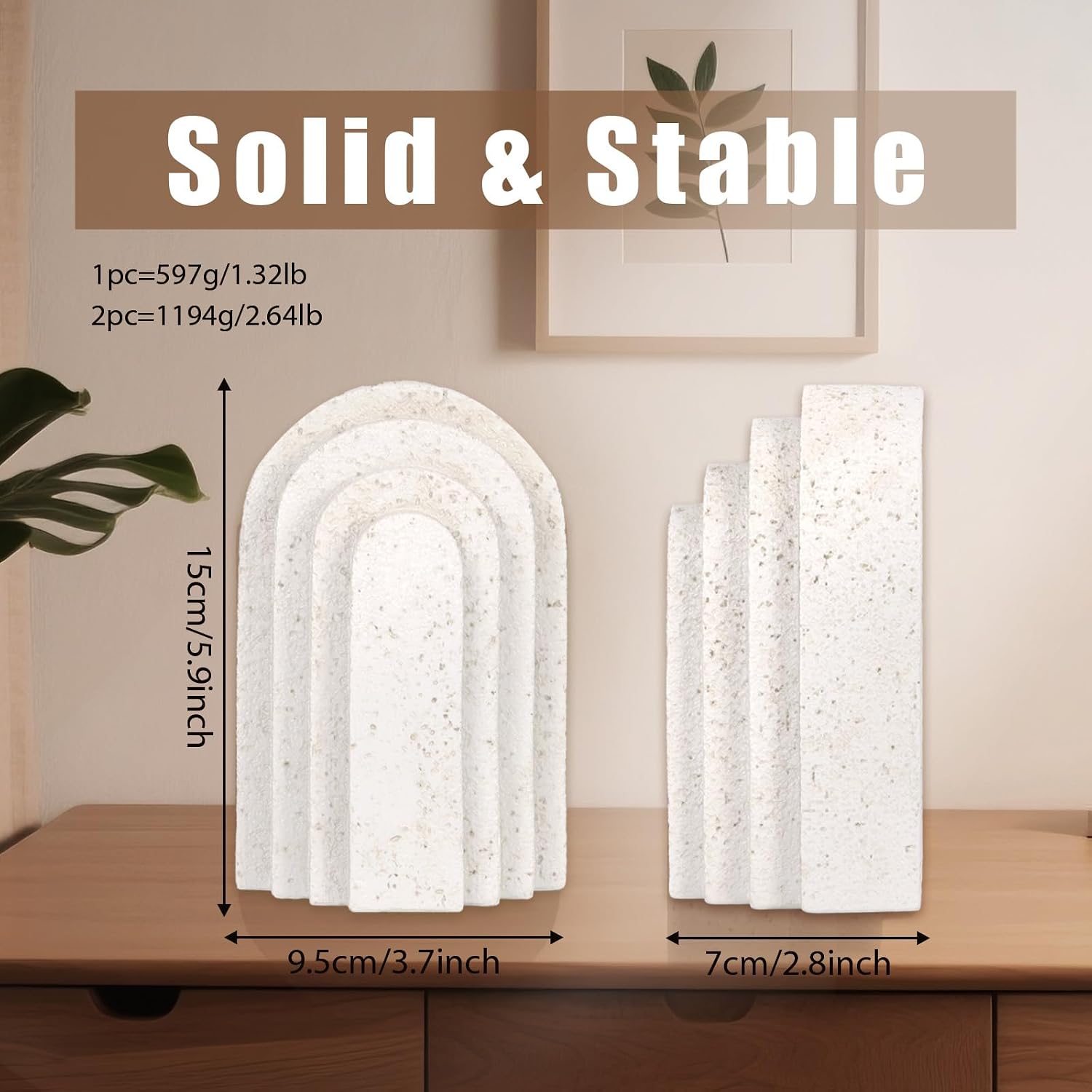 Heavy Duty Resin Bookends