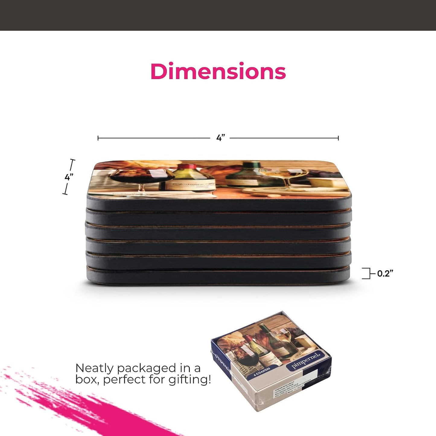 Coasters / One Size / Wine